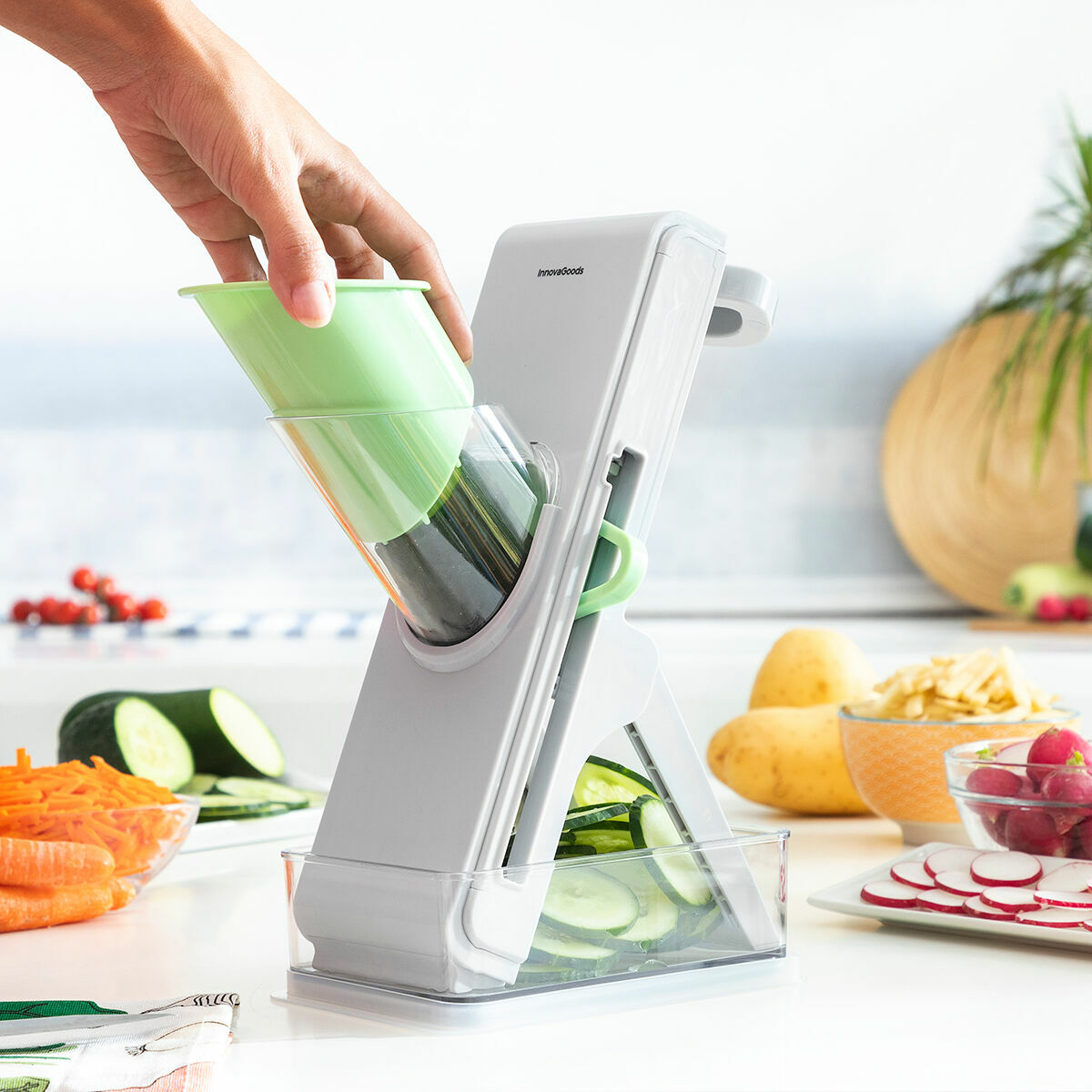 5-i-1 hopfällbar mandolin för grönsaker Slichen InnovaGoods - 10