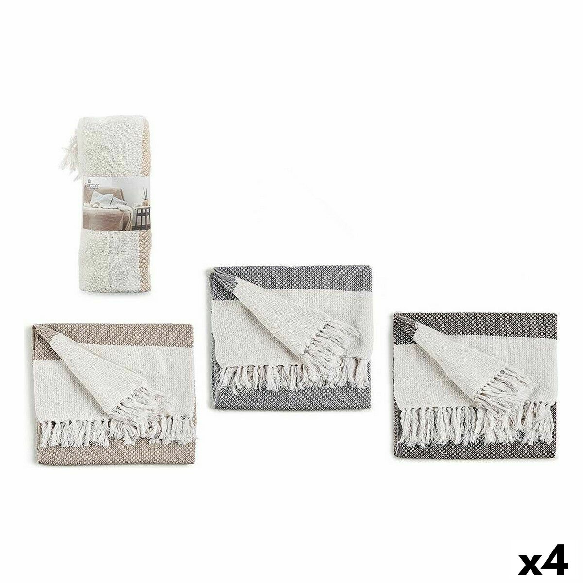 Sofföverdrag Gift Decor 130 x 160 cm 14 x 33,5 x 14 cm 12 x 33,5 x 12 cm Poäng (4 antal)