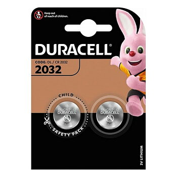 Knappcellsbatteri litium DURACELL DL 2032     2UD 3 V (10 antal)