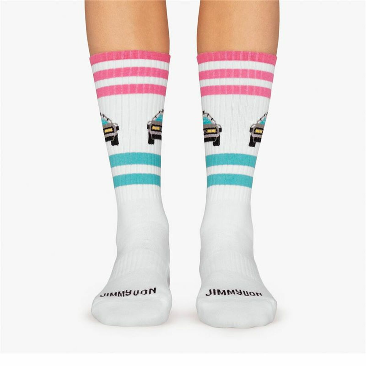 Strumpor Jimmy Lion Athletic Delorean Vit - 3