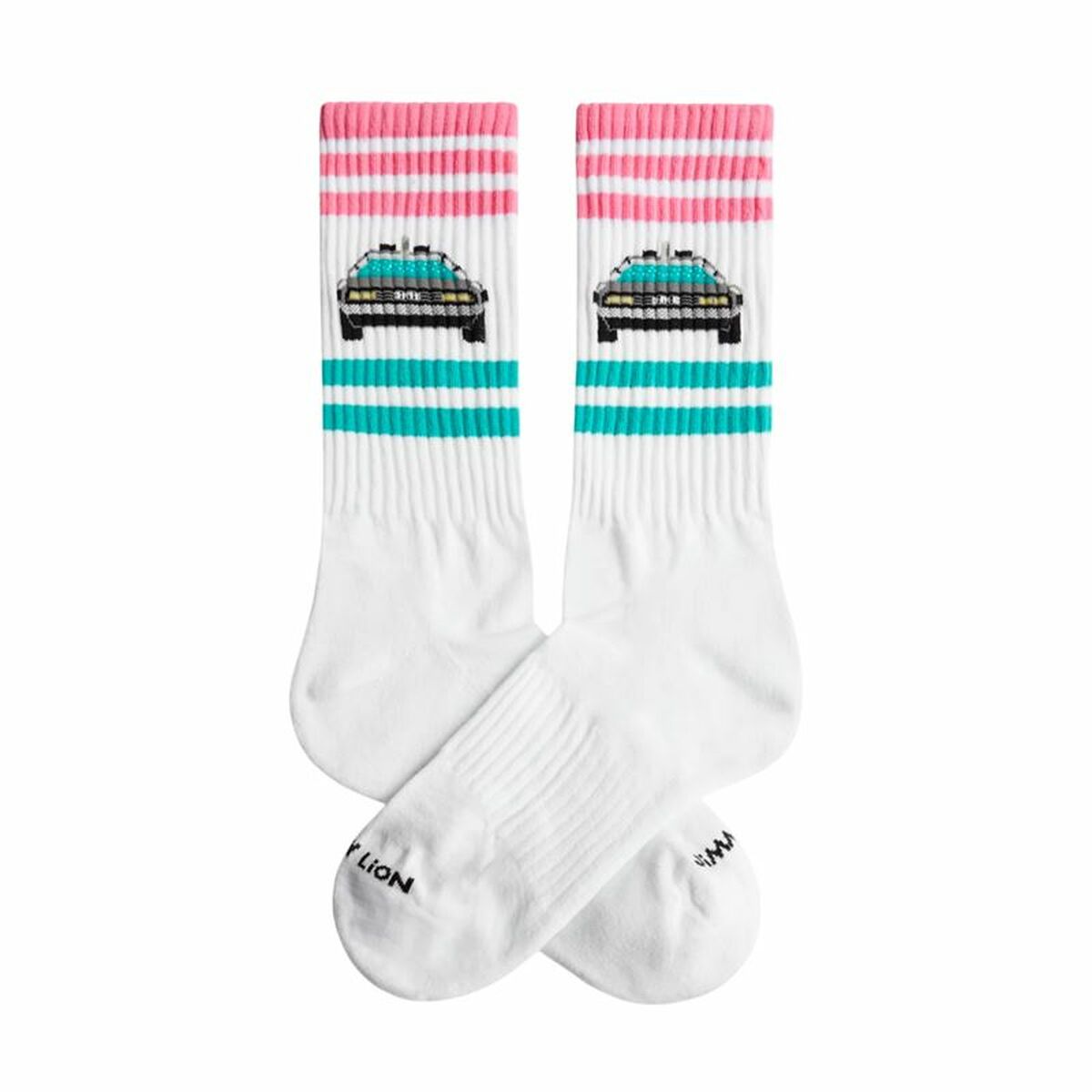 Strumpor Jimmy Lion Athletic Delorean Vit