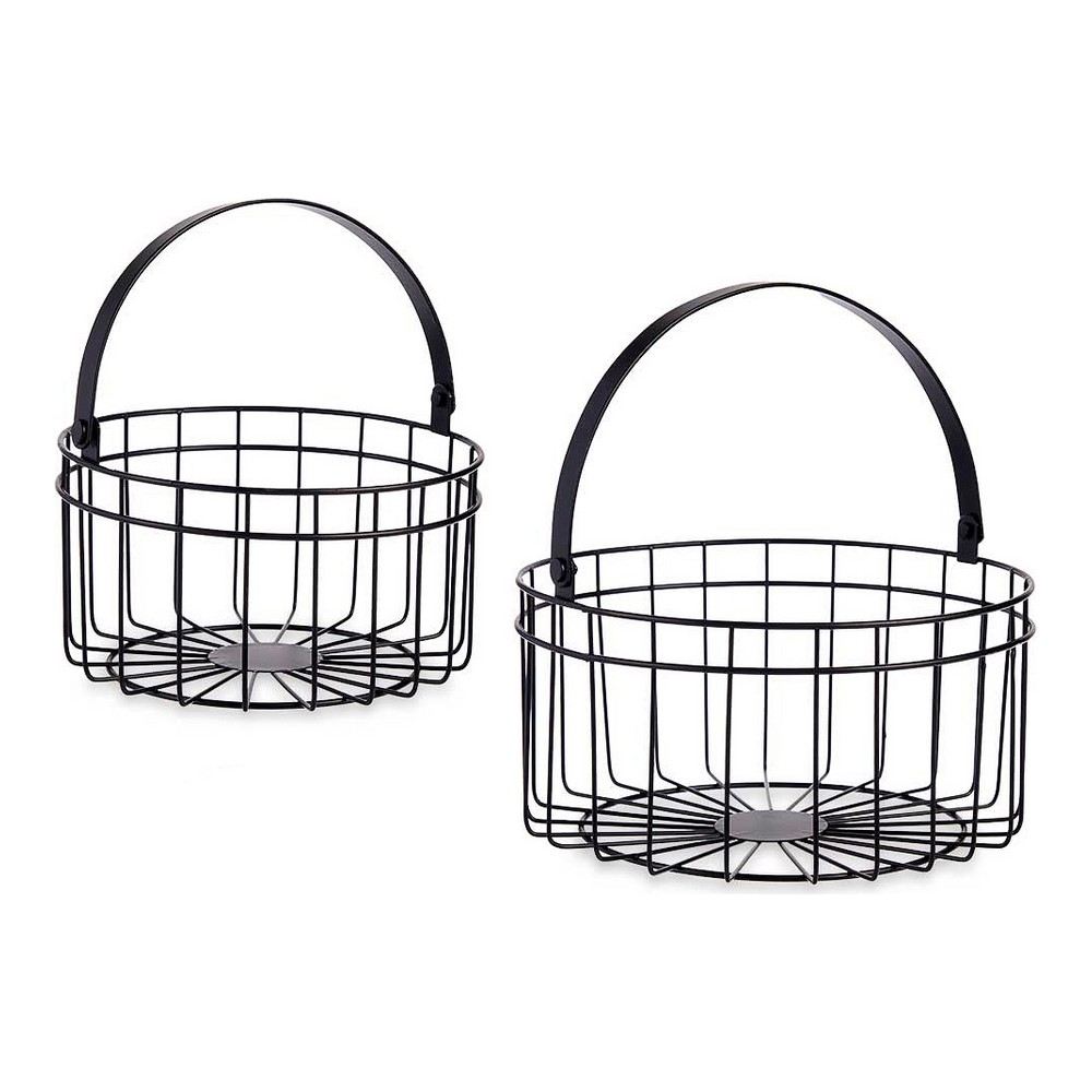 Korg - set Gift Decor Svart Metall