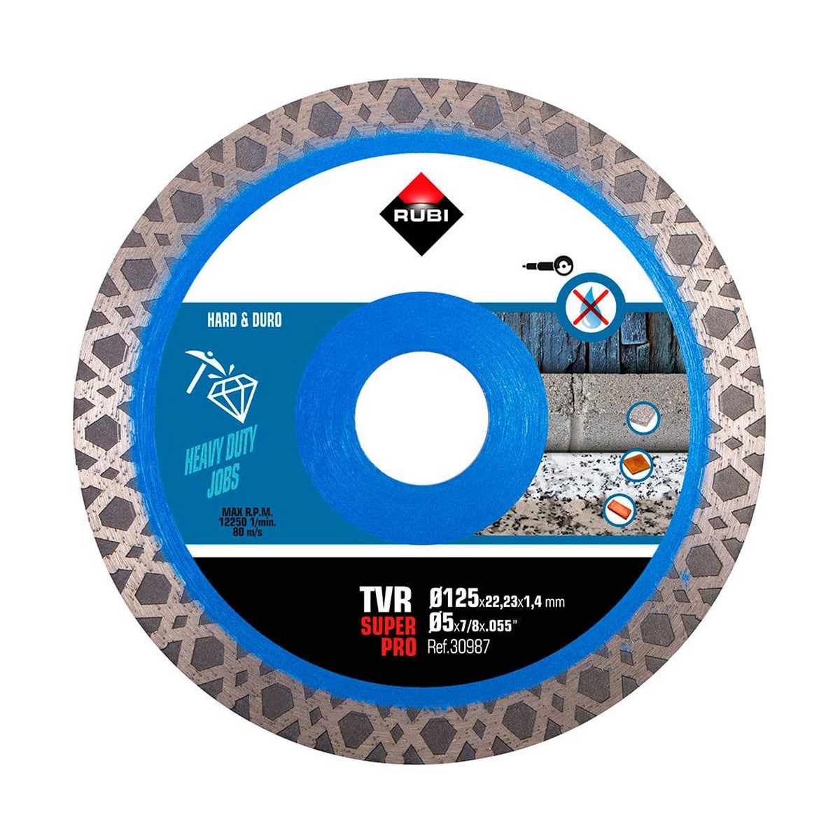 Diamantskärskiva Rubi superpro r30987 125 mm