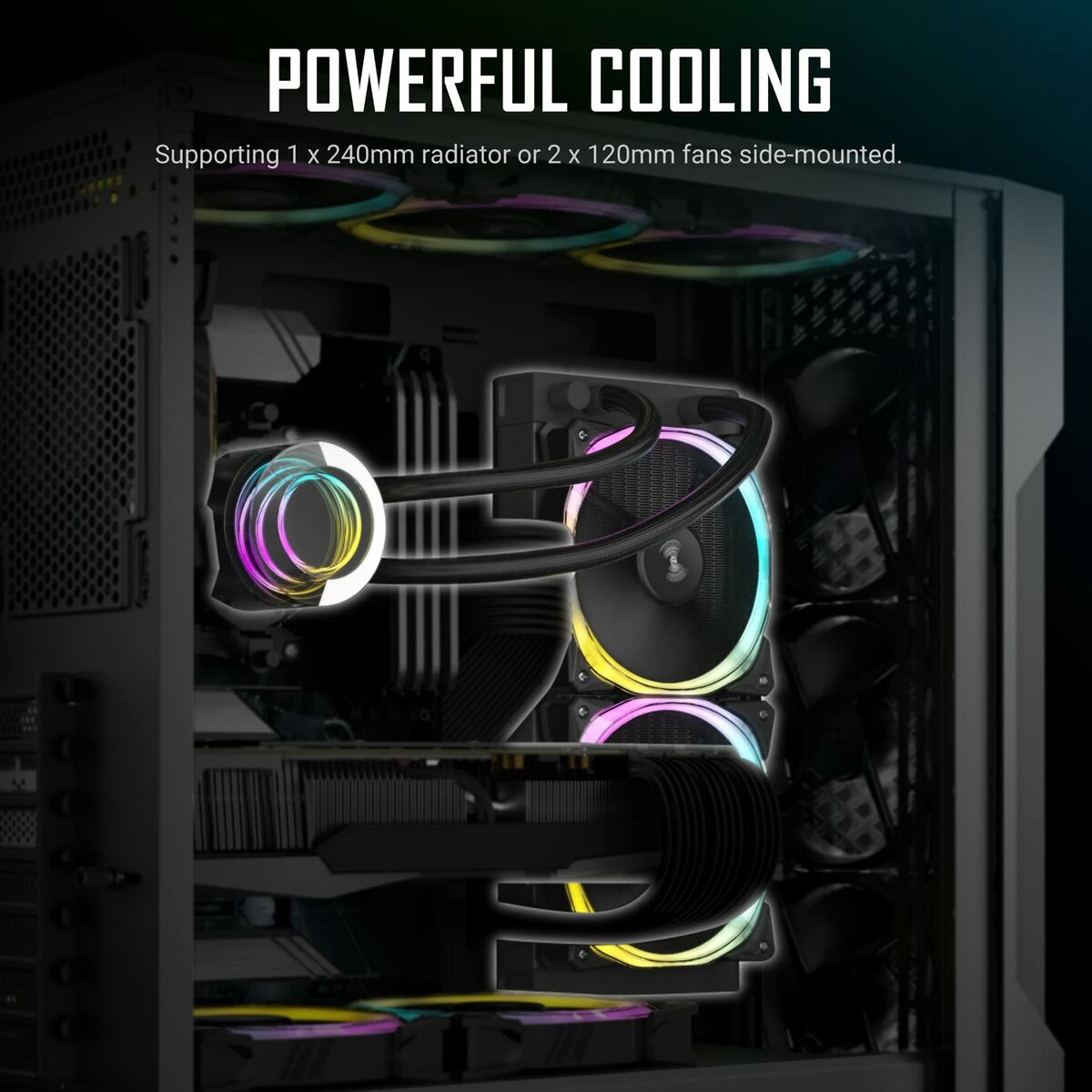 ATX Semitorn Antec AX90 Svart - 9