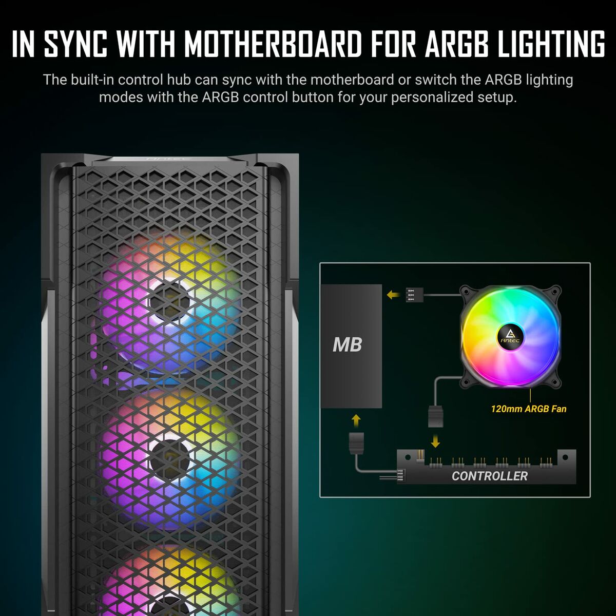 ATX Semitorn Antec AX90 Svart - 7