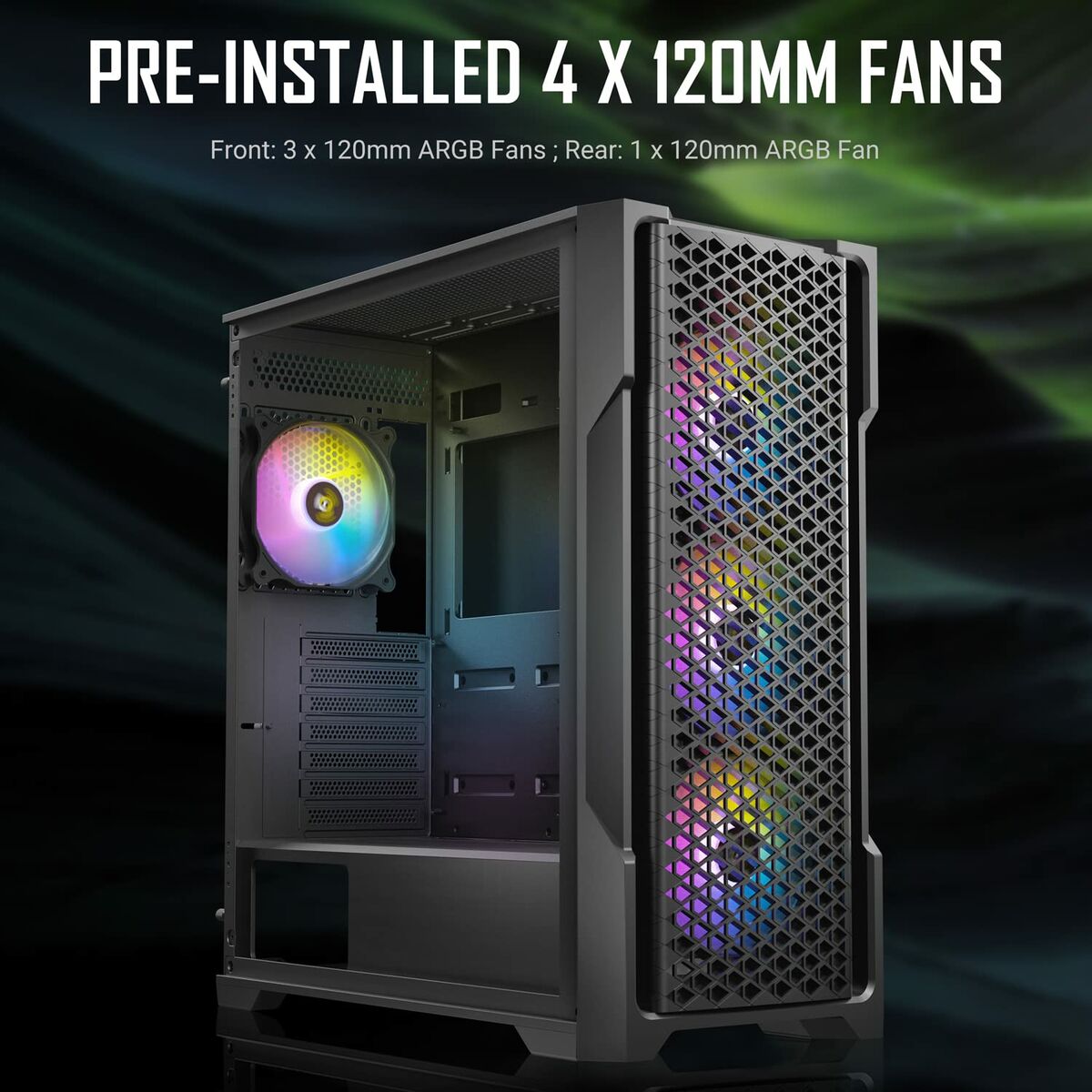 ATX Semitorn Antec AX90 Svart - 8