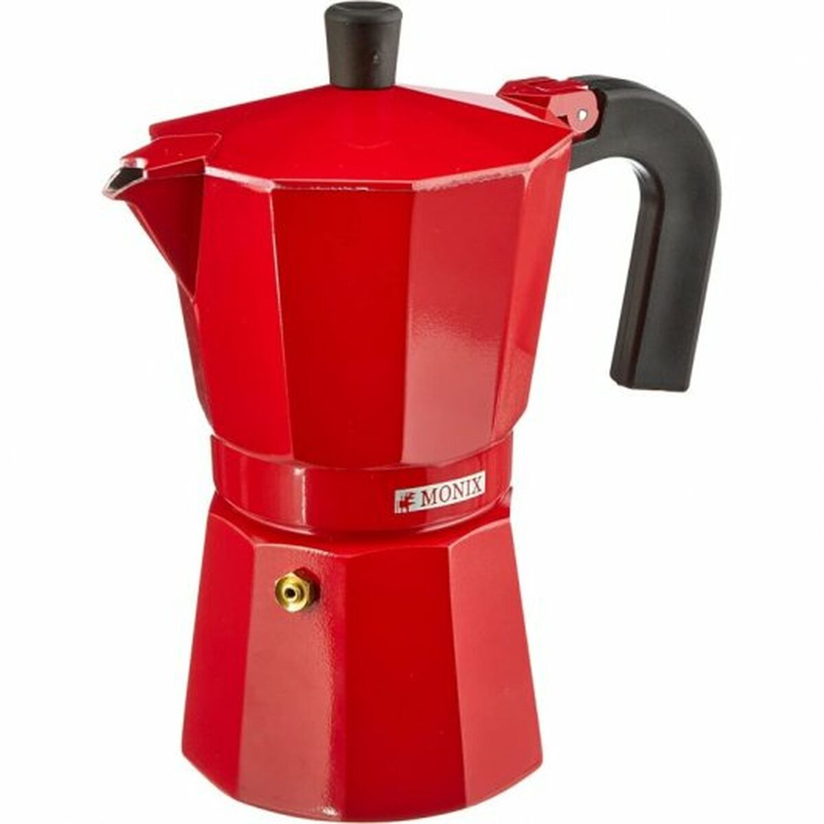 Italiensk Kaffepanna Monix M281709 6 Koppar Röd Jordgubbe