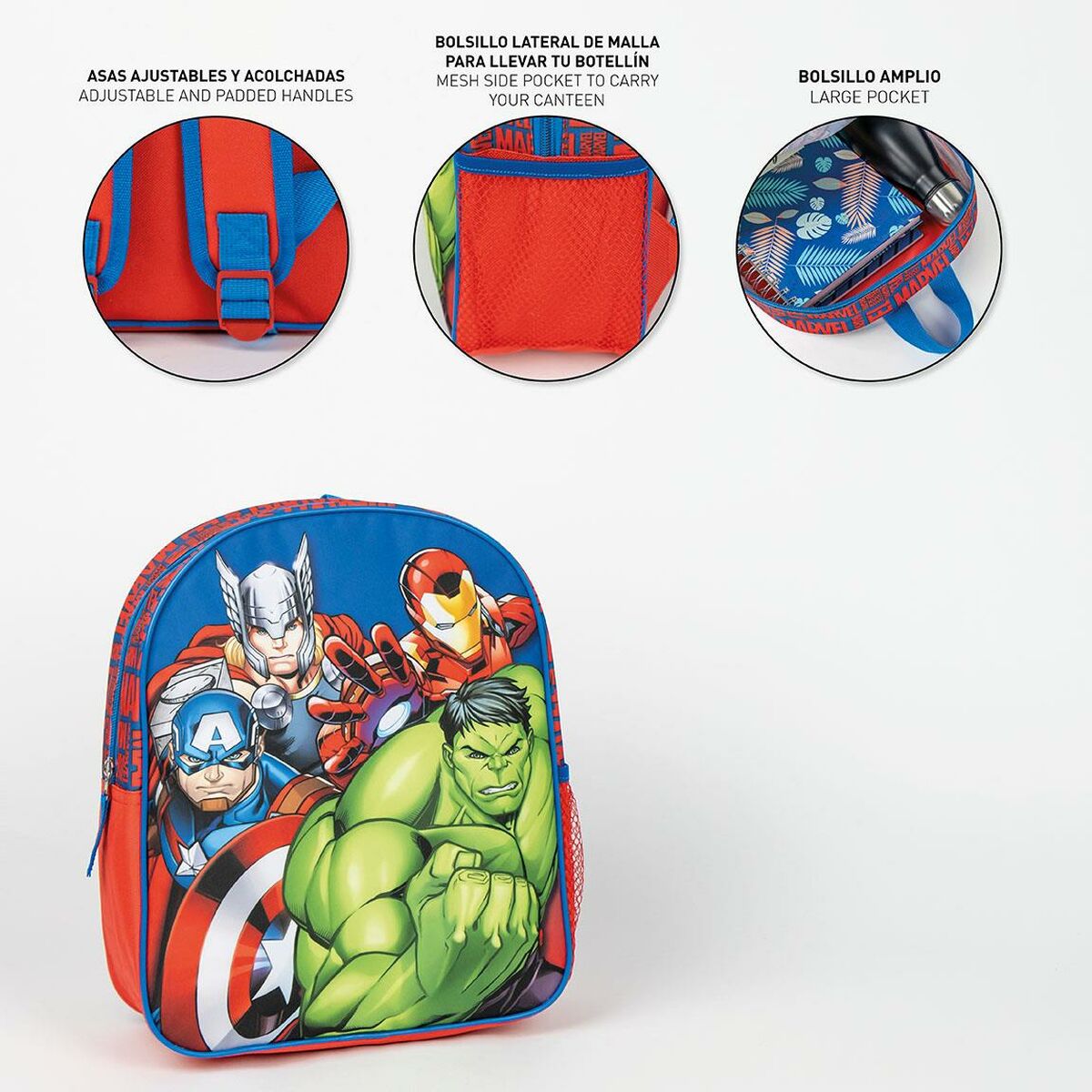 Skolryggsäck The Avengers Blå 25 x 20 x 30 cm - 5