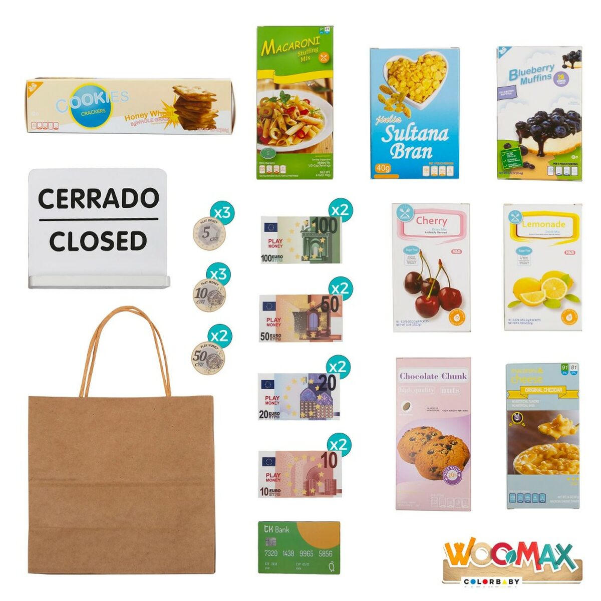 Toy Supermarket Woomax 28 Delar 48 x 70 x 30 cm - 2