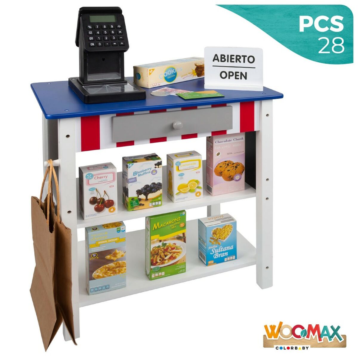Toy Supermarket Woomax 28 Delar 48 x 70 x 30 cm - 3