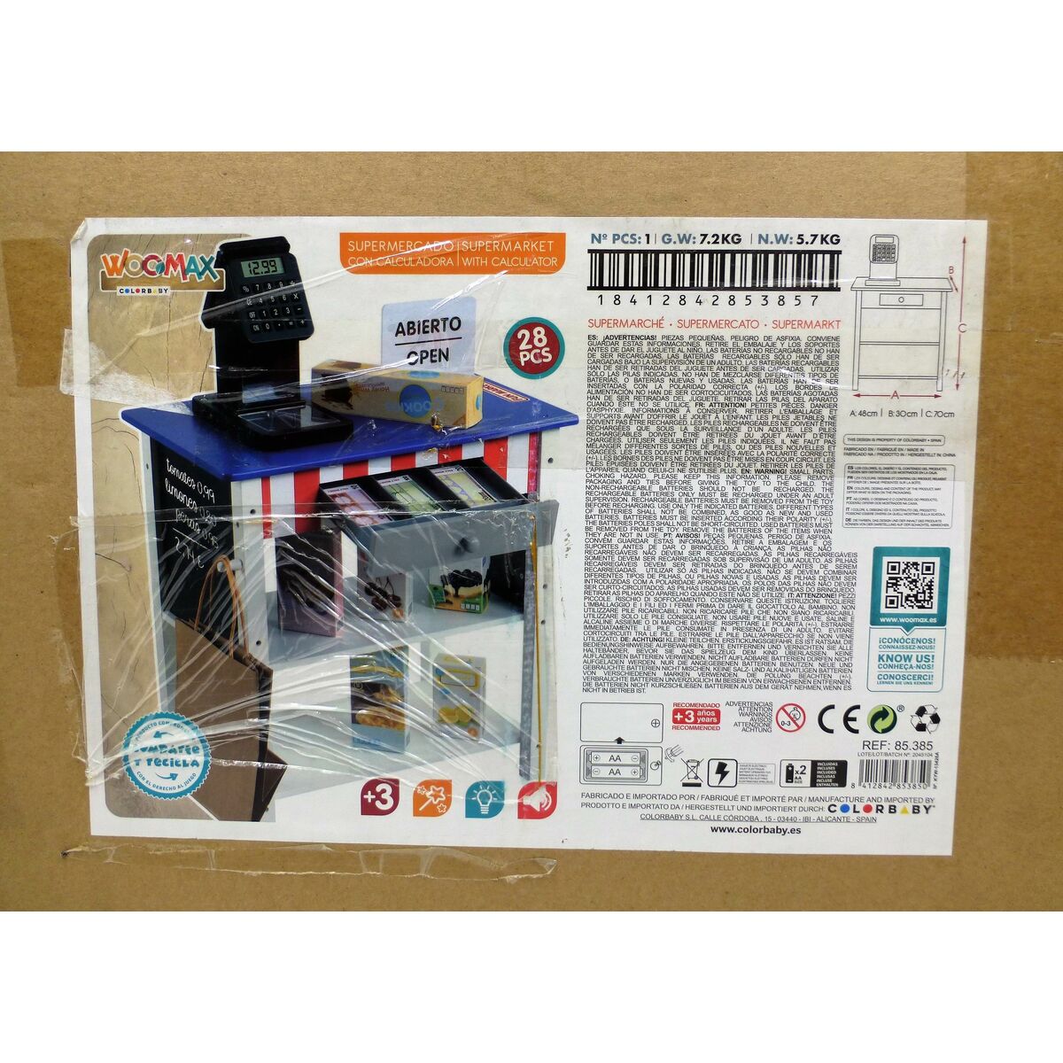 Toy Supermarket Woomax 28 Delar 48 x 70 x 30 cm - 15
