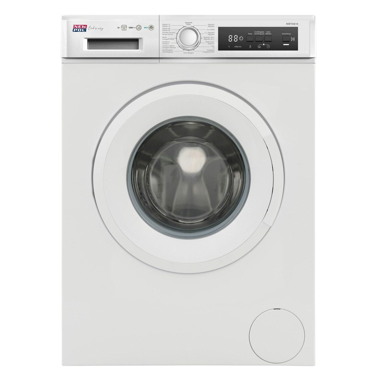 Tvättmaskin New Pol NWT0810 1000 rpm