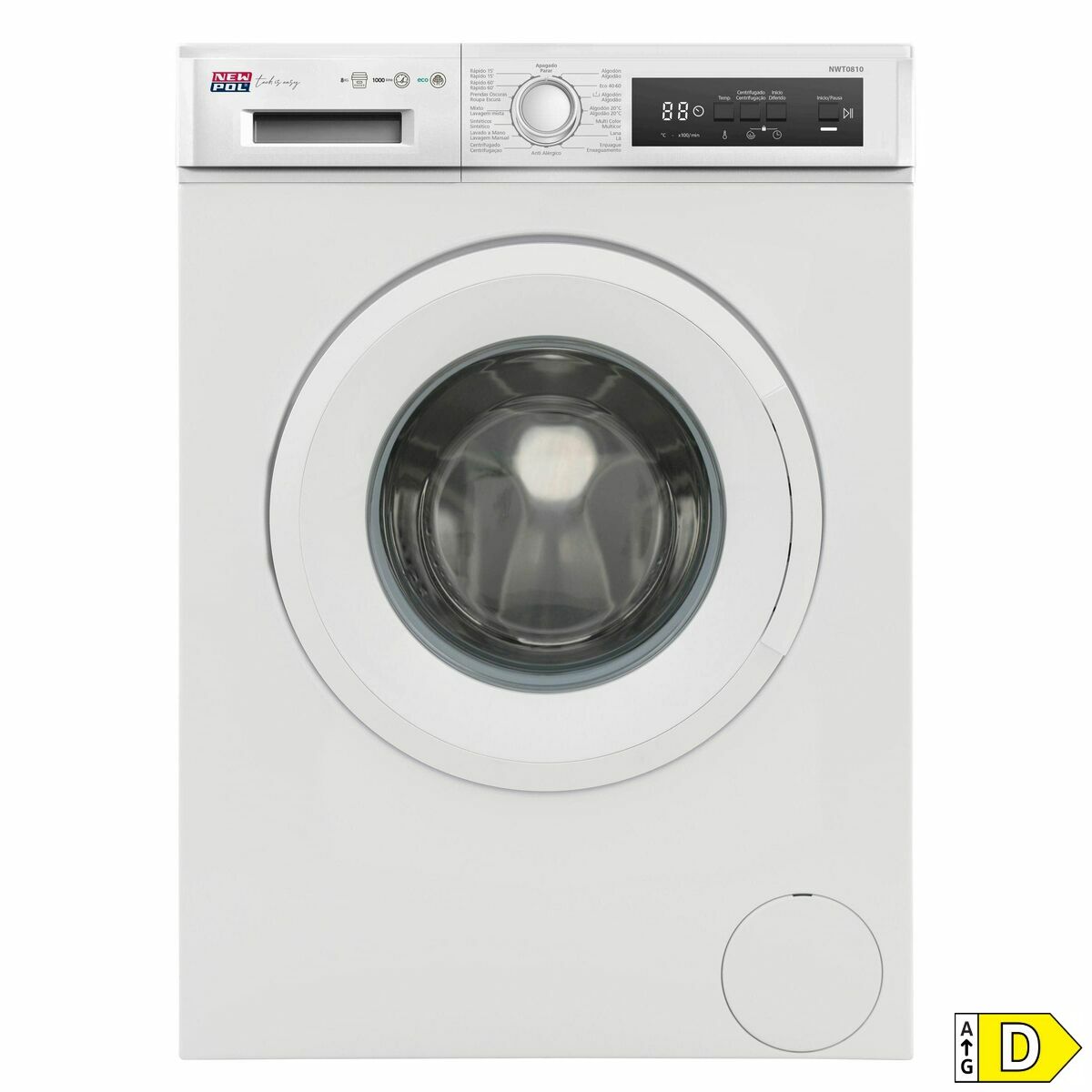 Tvättmaskin New Pol NWT0810 1000 rpm - 2