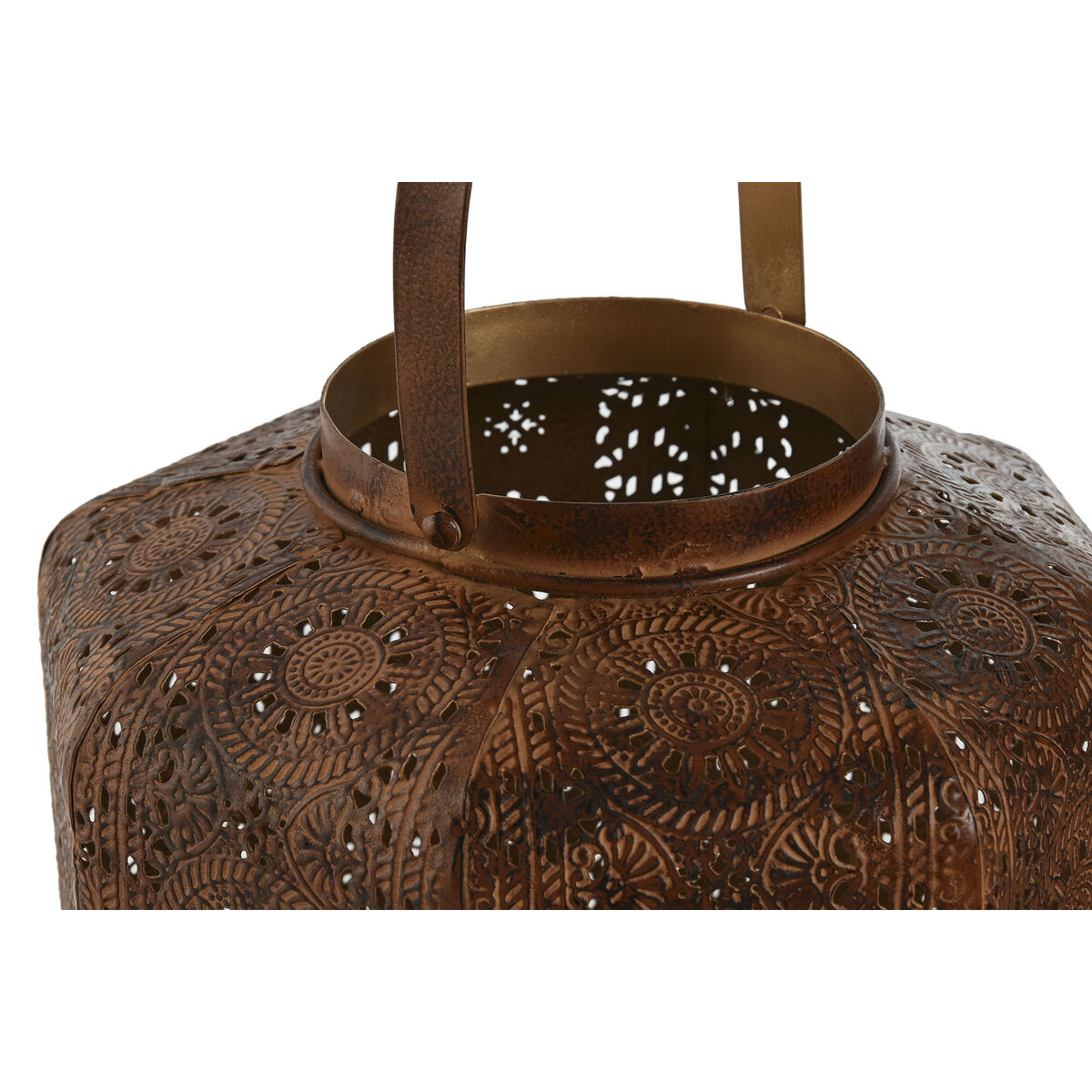 Set med ljusstakar Home ESPRIT Brun Gyllene Metall 26 x 26 x 38,5 cm - 2