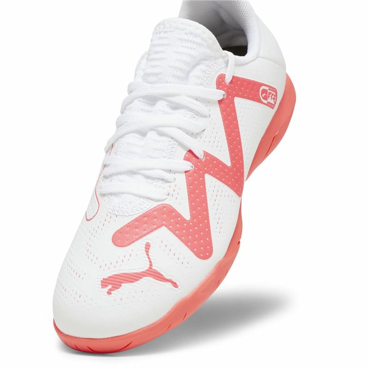 Fotbollsskor för barn Puma Future Play It Vit Rosa - 4
