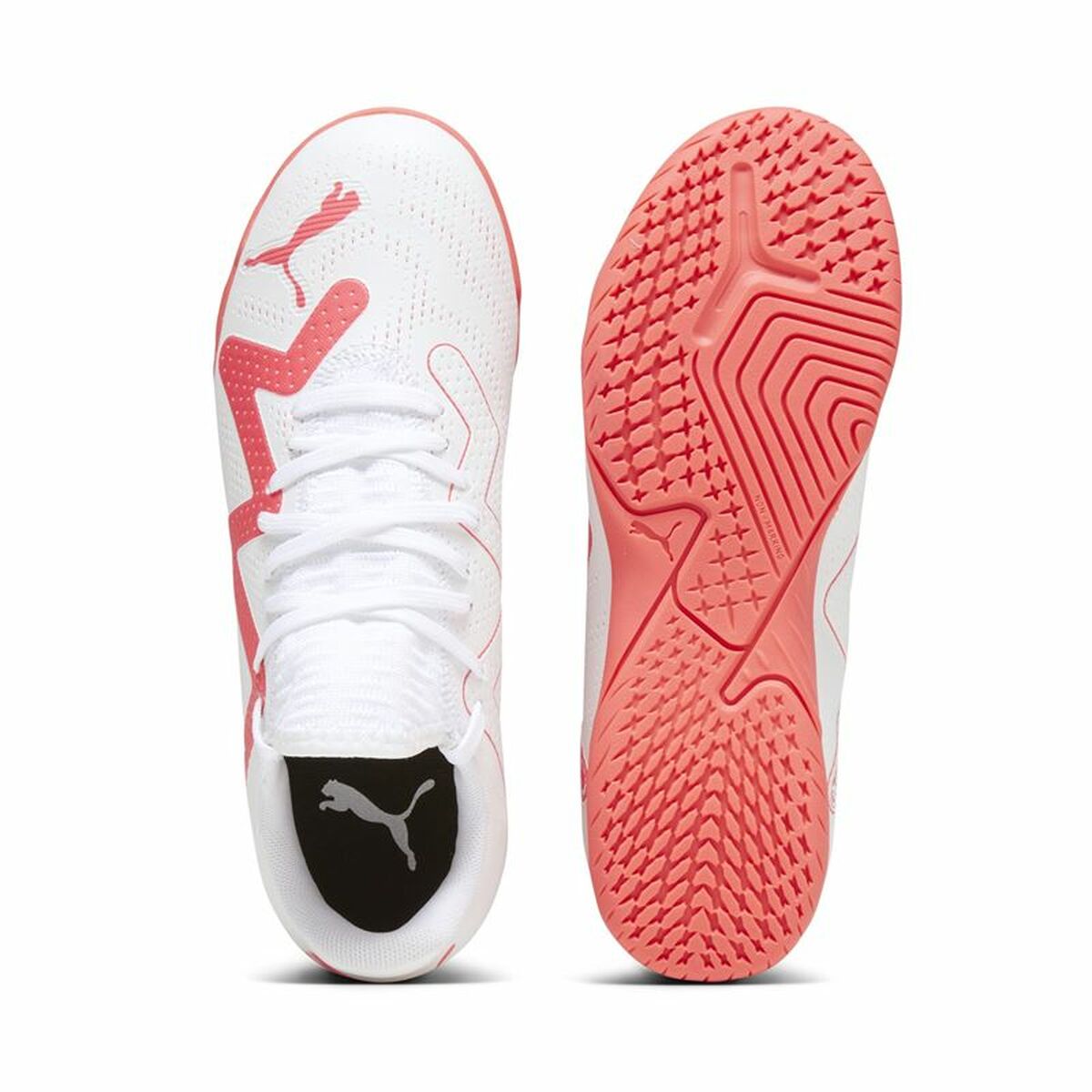 Fotbollsskor för barn Puma Future Play It Vit Rosa - 3