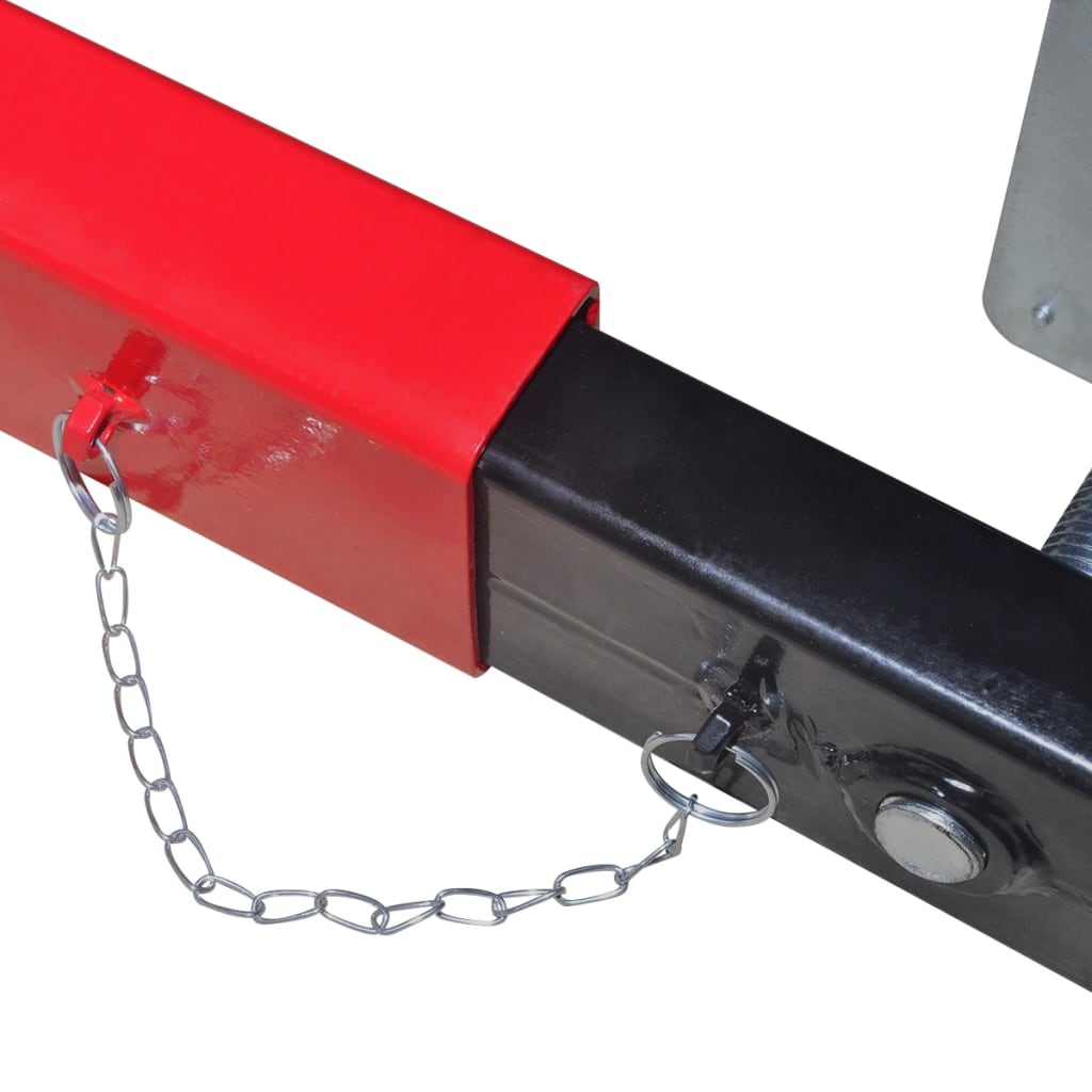 vidaXL Tvärbalksadapter 2 ton röd - 3