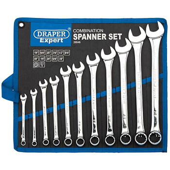 Draper Tools Expert U-ringnyckelsats 11 delar silver 29546