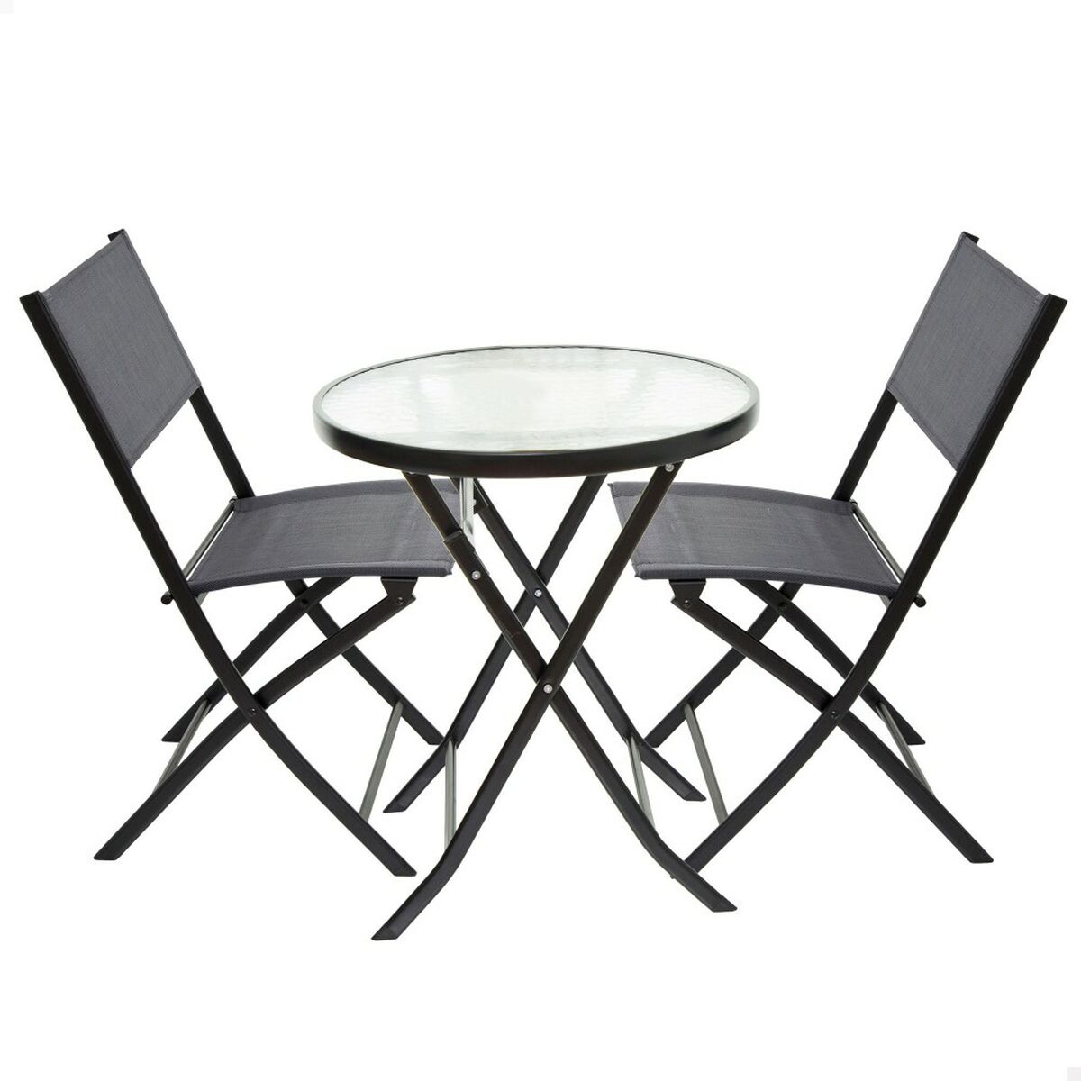 Trädgårdsmöbler Aktive Bord Stol x 2 3 Delar 60 x 71 x 60 cm 46 x 42 x 82 cm