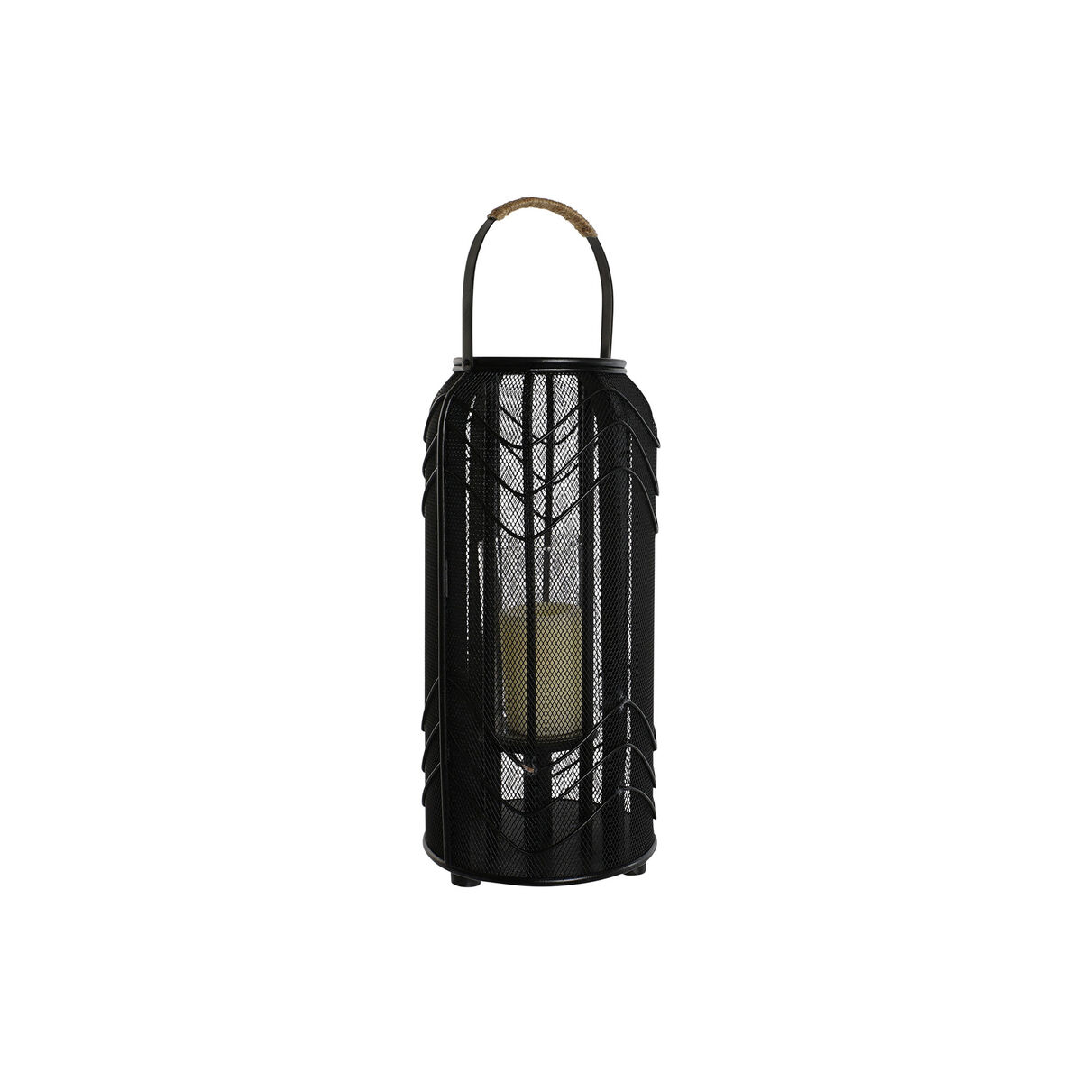 Ljusstakar Home ESPRIT Svart Metall 21,5 x 21,5 x 43,5 cm - 6