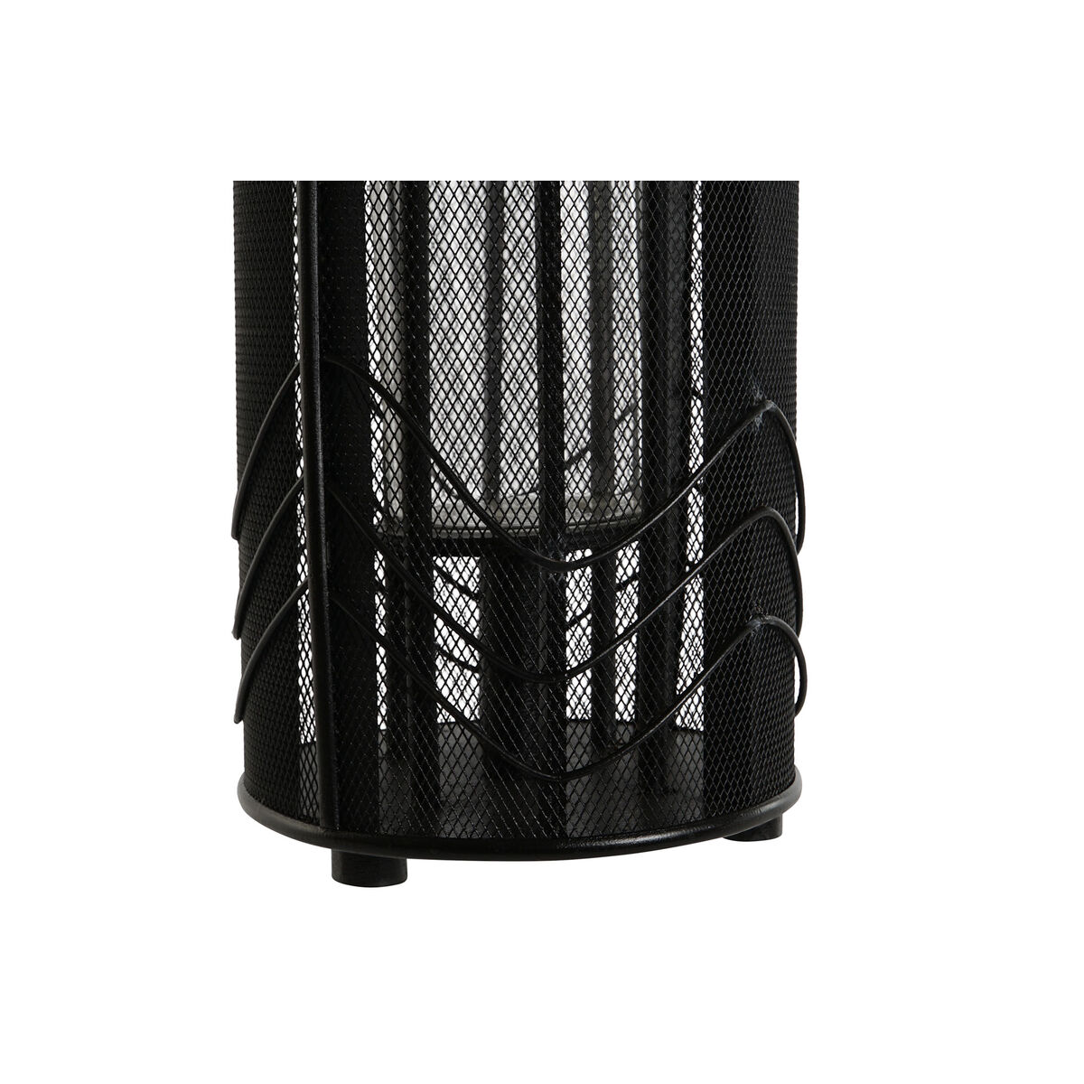 Ljusstakar Home ESPRIT Svart Metall 21,5 x 21,5 x 43,5 cm - 4