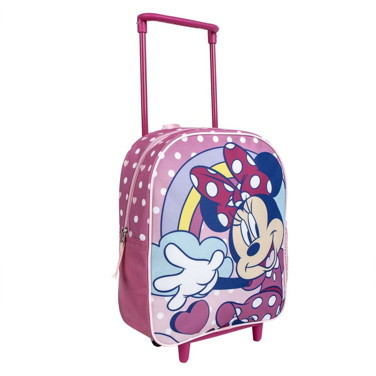 Skolväska med hjul Minnie Mouse Rosa 25 x 28 x 10 cm