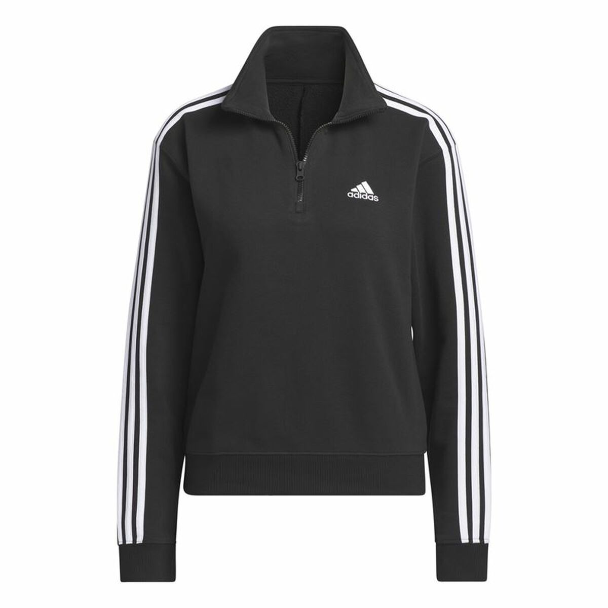 Sportjacka, Dam Adidas 3S Ft Qz Svart