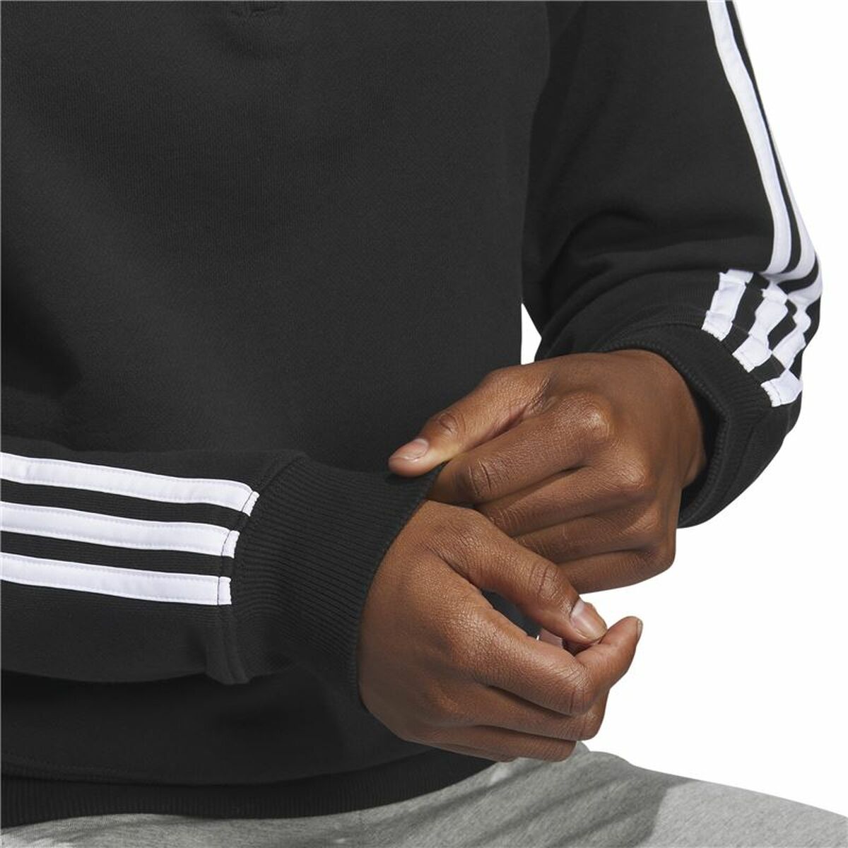 Sportjacka, Dam Adidas 3S Ft Qz Svart - 5