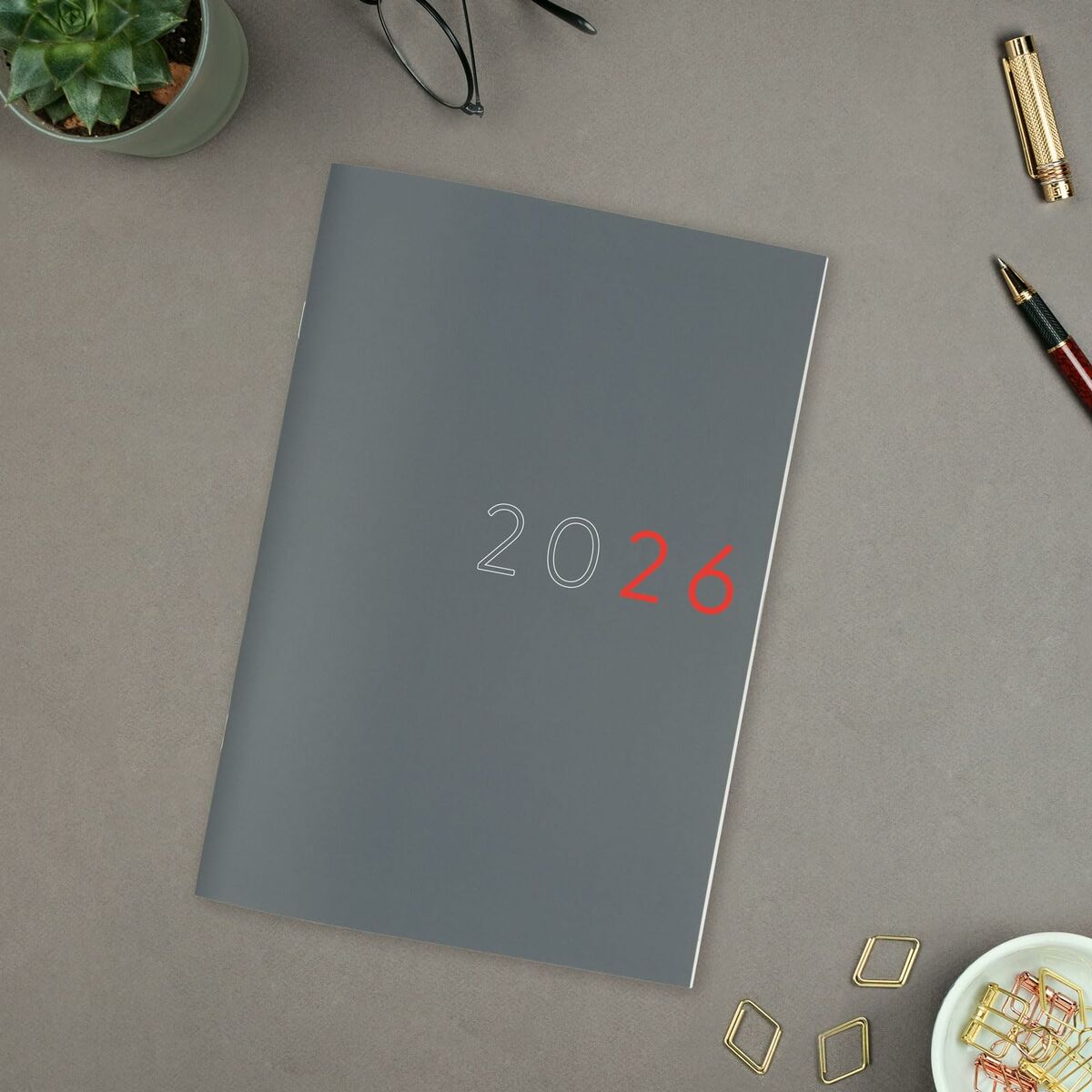 Monthly planner Finocam Grå Papper 16,5 x 24 cm - 2