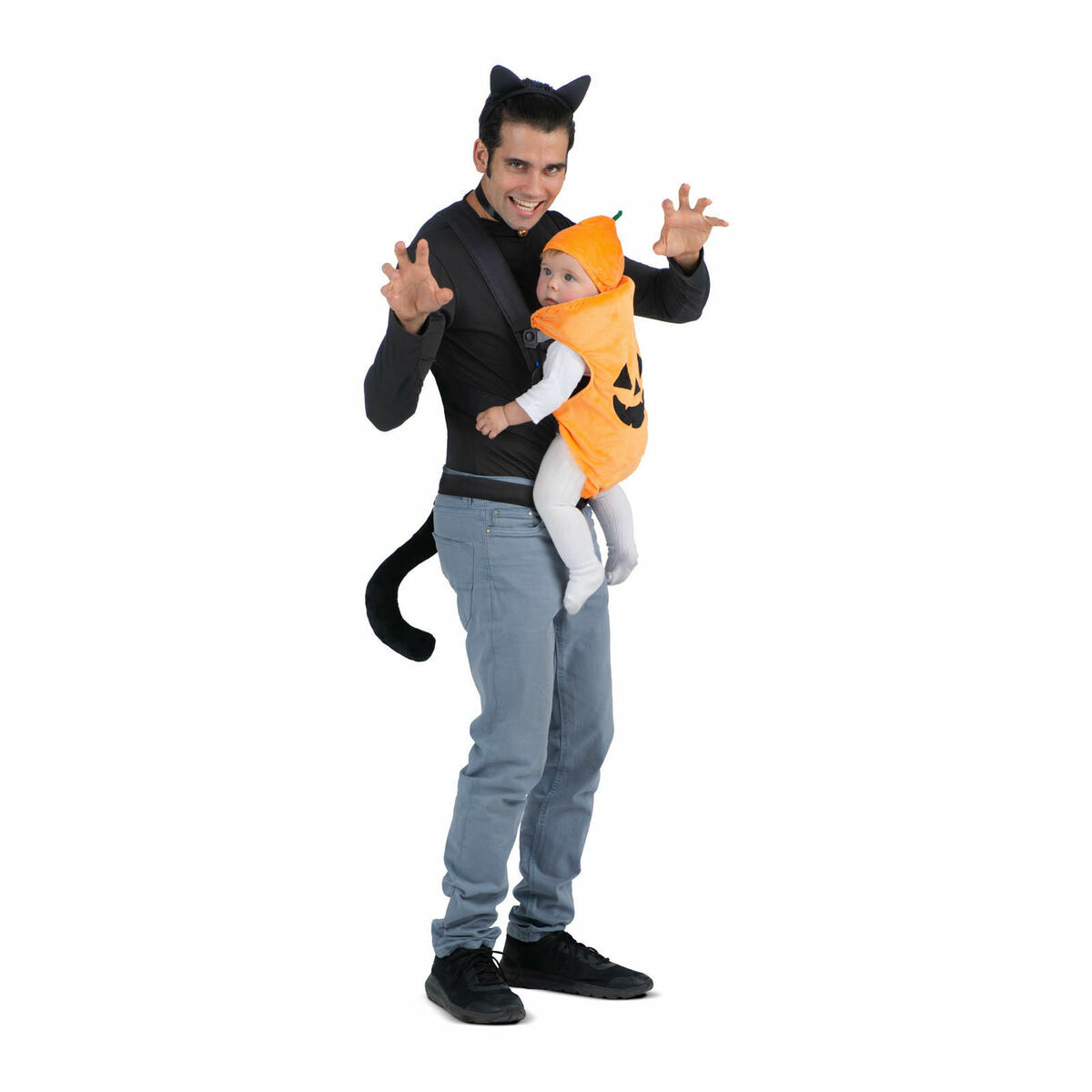 Maskeraddräkt vuxna My Other Me 5 Delar Nyfödd Pumpa Katt