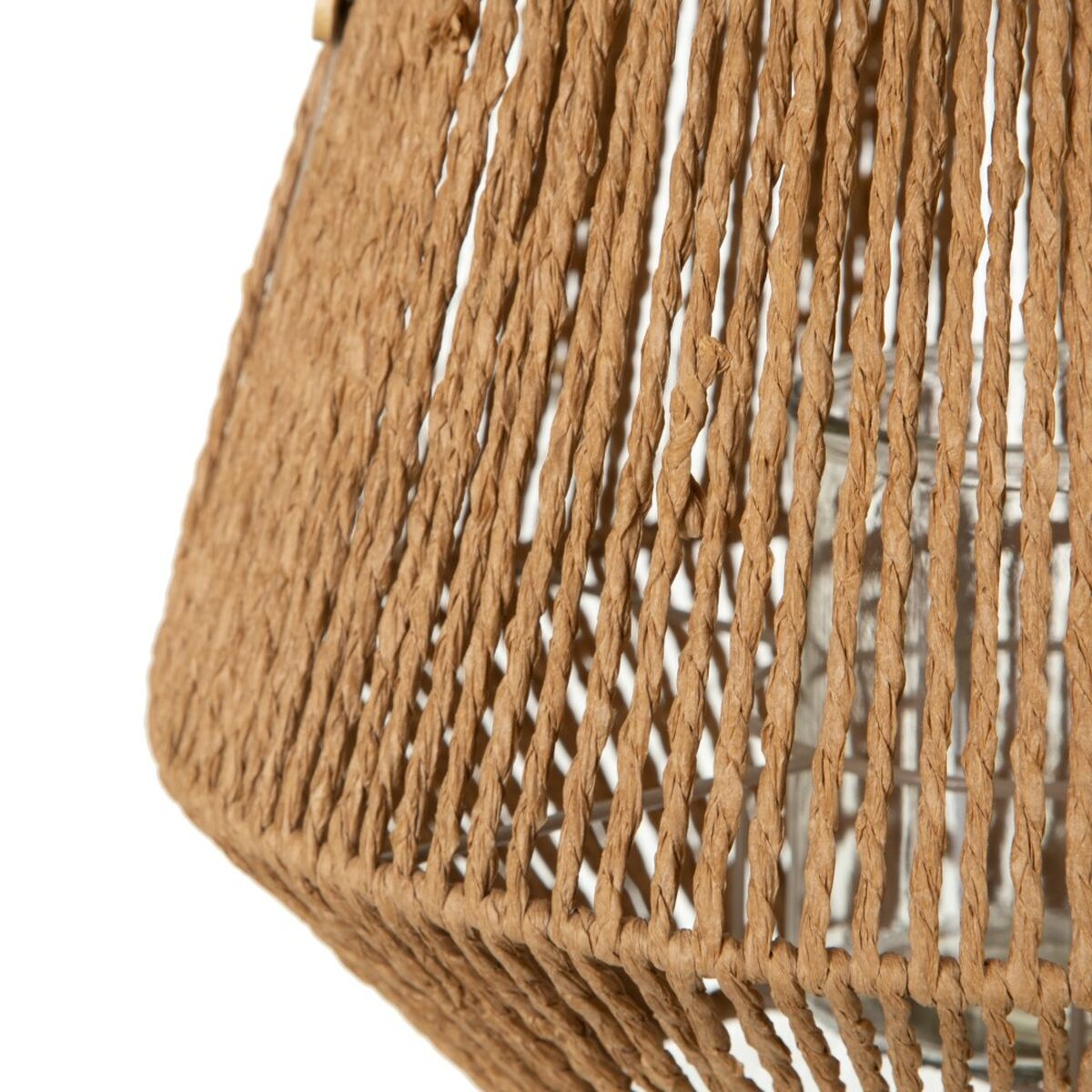 Lykta 33 x 33 x 27 cm Ljusstakar Naturell Naturliga fibrer - 3
