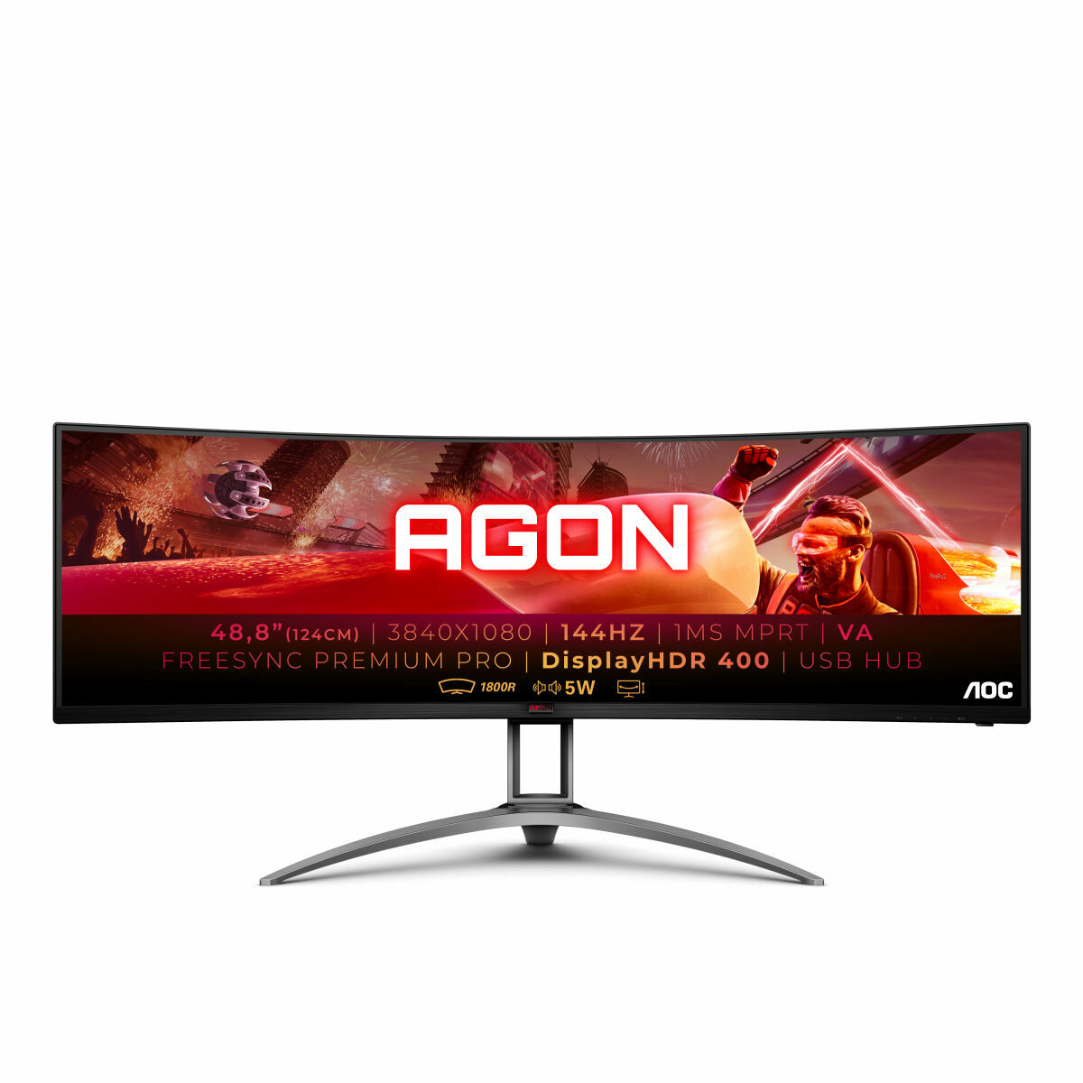 Monitor AOC AOC AGON AG493QCX 49" Full HD LED VA 144 Hz - 3