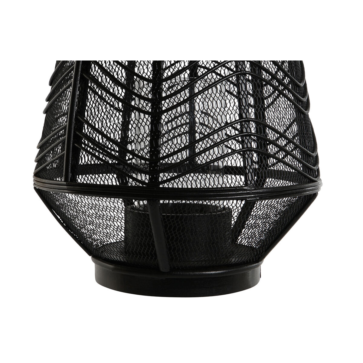 Ljusstakar Home ESPRIT Svart Metall 27,5 x 27,5 x 40 cm - 4