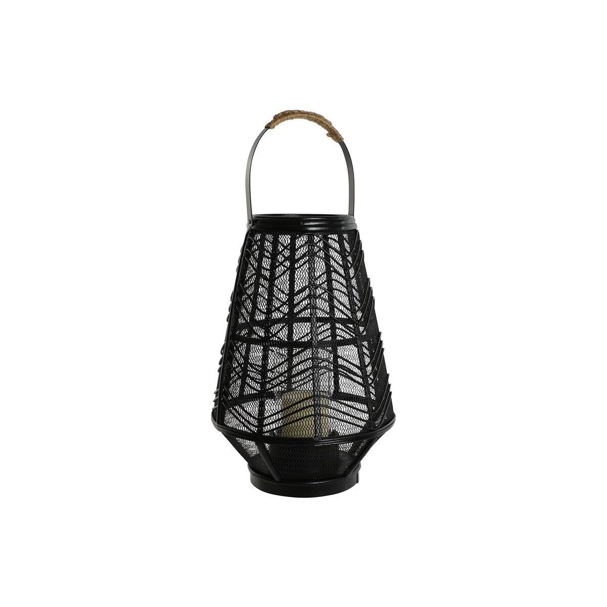 Ljusstakar Home ESPRIT Svart Metall 27,5 x 27,5 x 40 cm - 6
