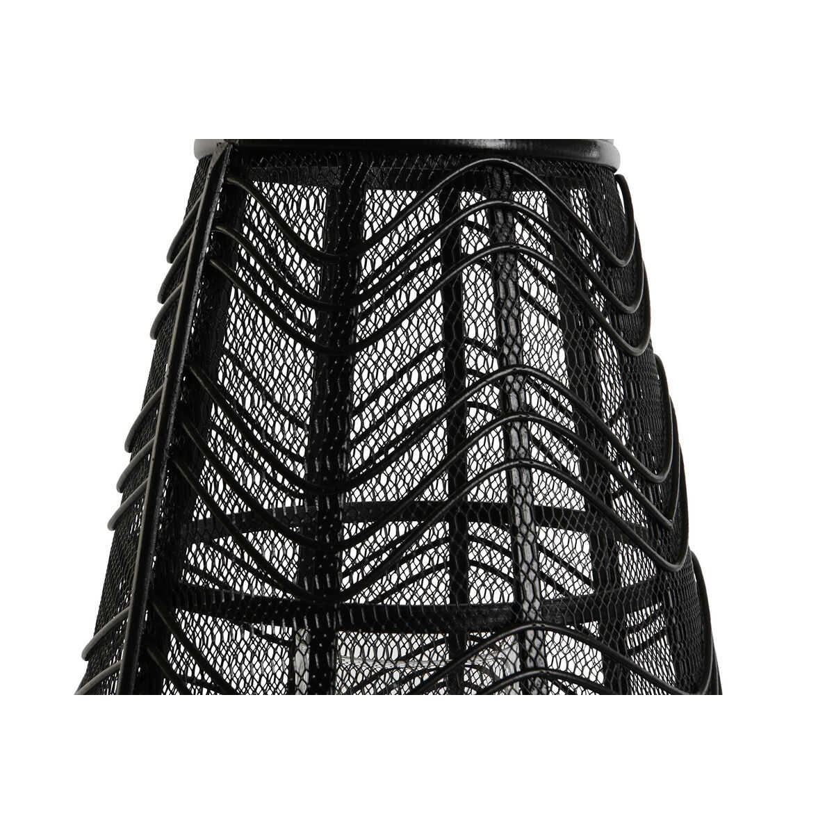 Ljusstakar Home ESPRIT Svart Metall 27,5 x 27,5 x 40 cm - 3