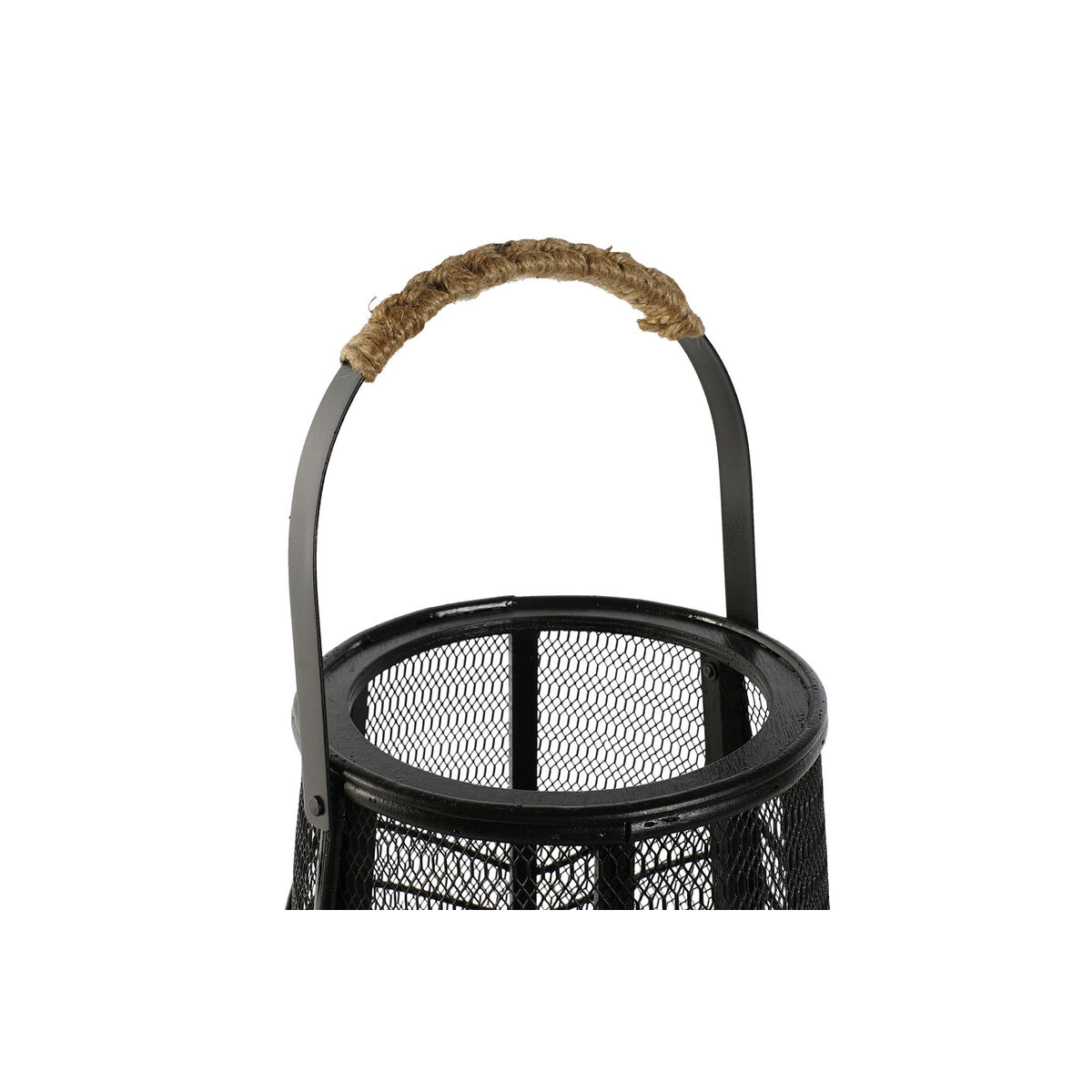Ljusstakar Home ESPRIT Svart Metall 23 x 23 x 31,5 cm - 2