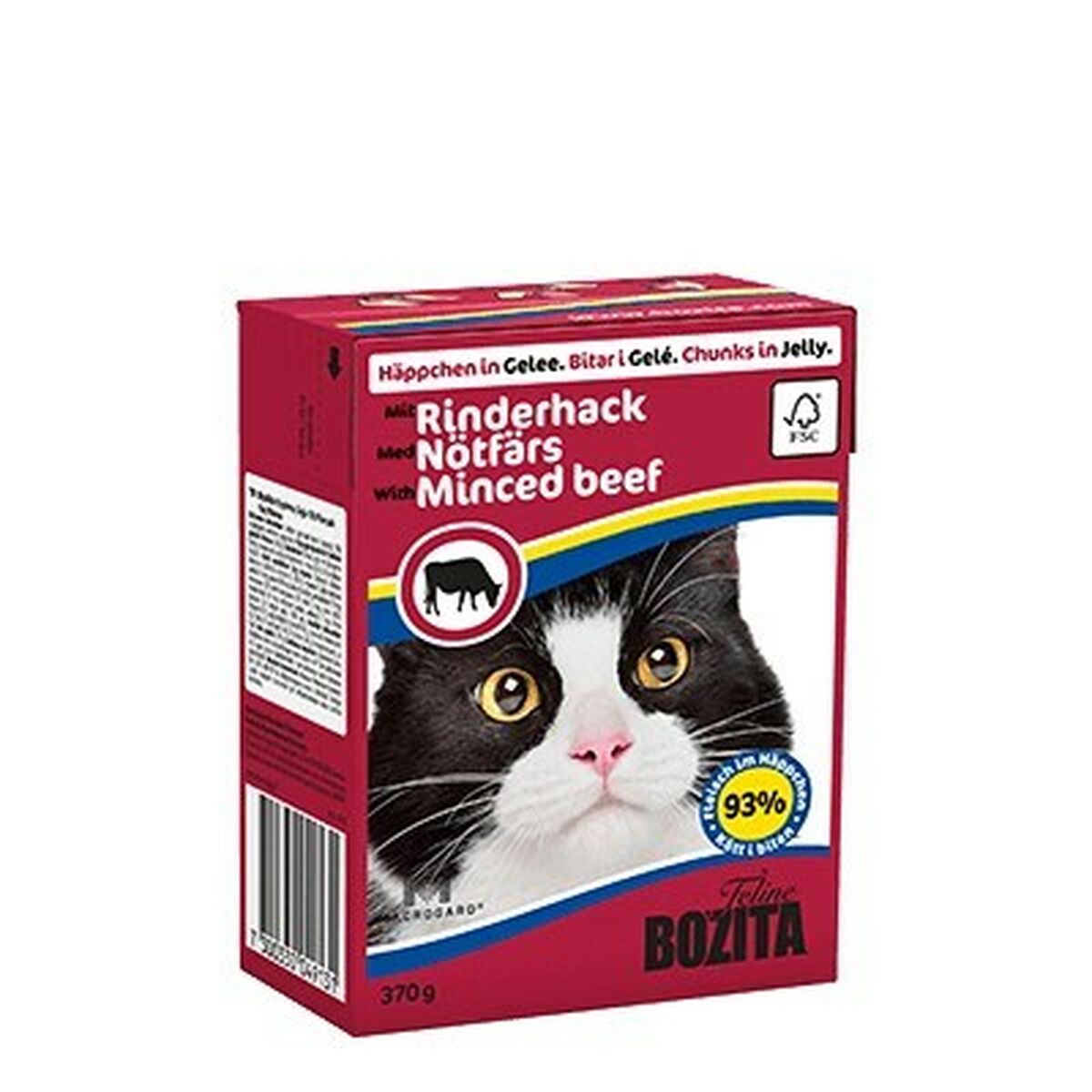 Kattmat Bozita 4913 Kyckling Kalvkött Nötkött 370 g - 2