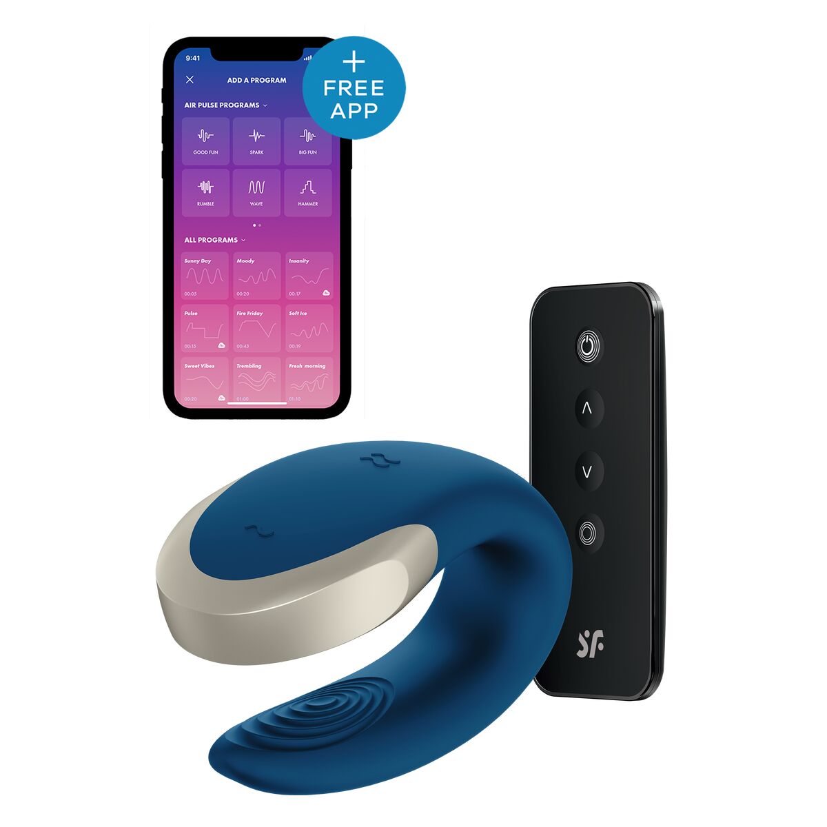 Dubbelvibrator Dual Stimulation Vibe Love Satisfyer Double Love