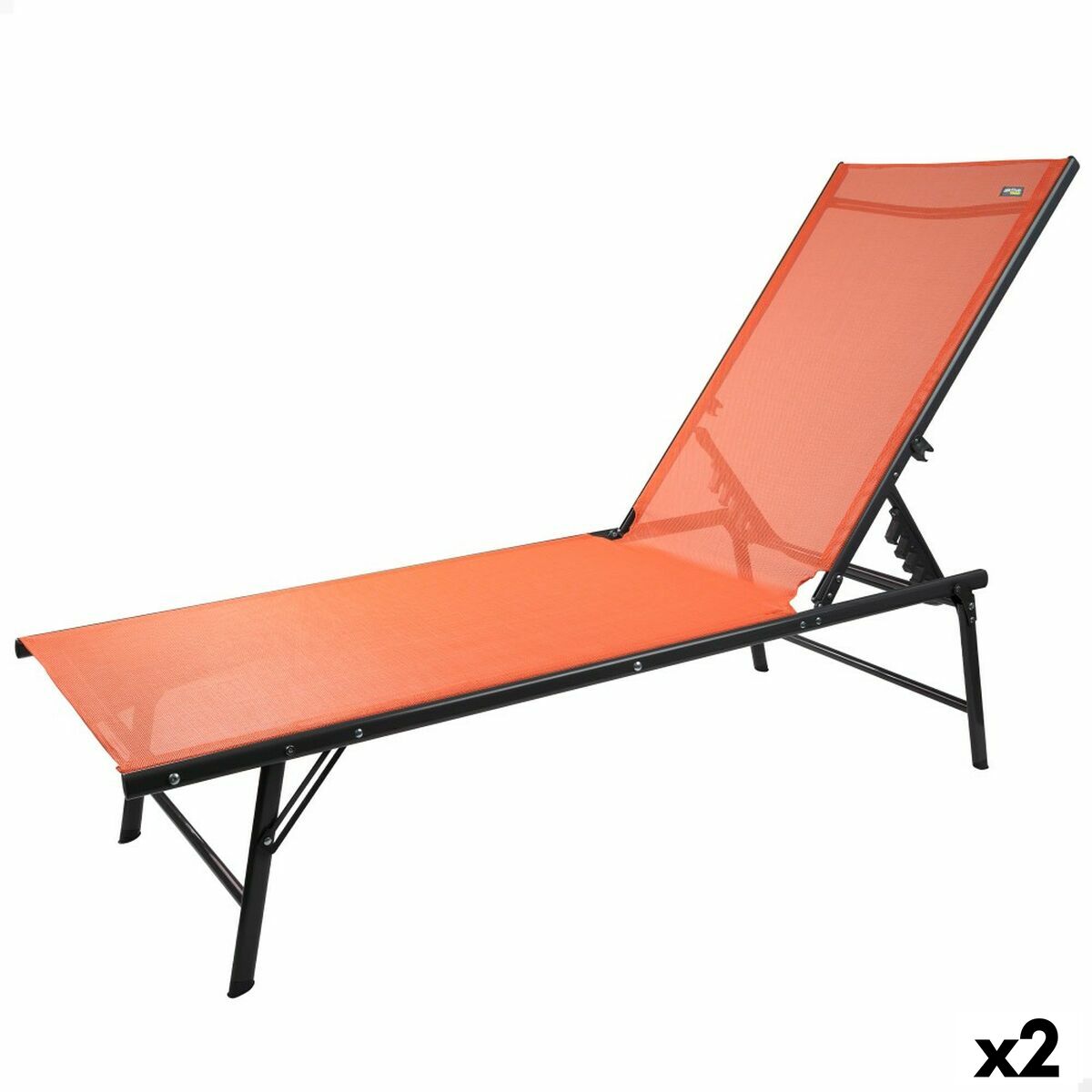Lutbar vilstol Aktive Orange 180 x 35 x 49 cm (2 antal) - 8