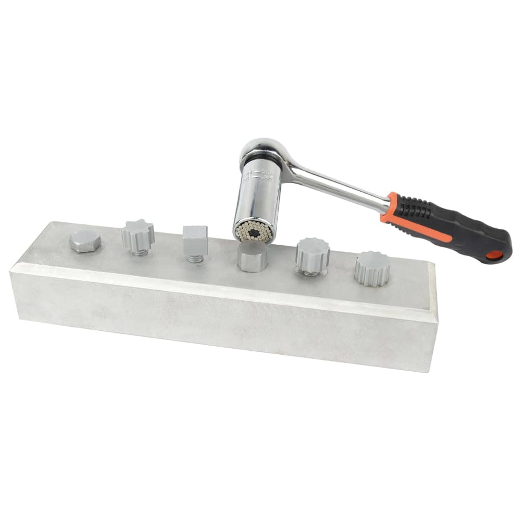 Brüder Mannesmann Spärrhandtag med universella hylsor 7-19 mm - 2