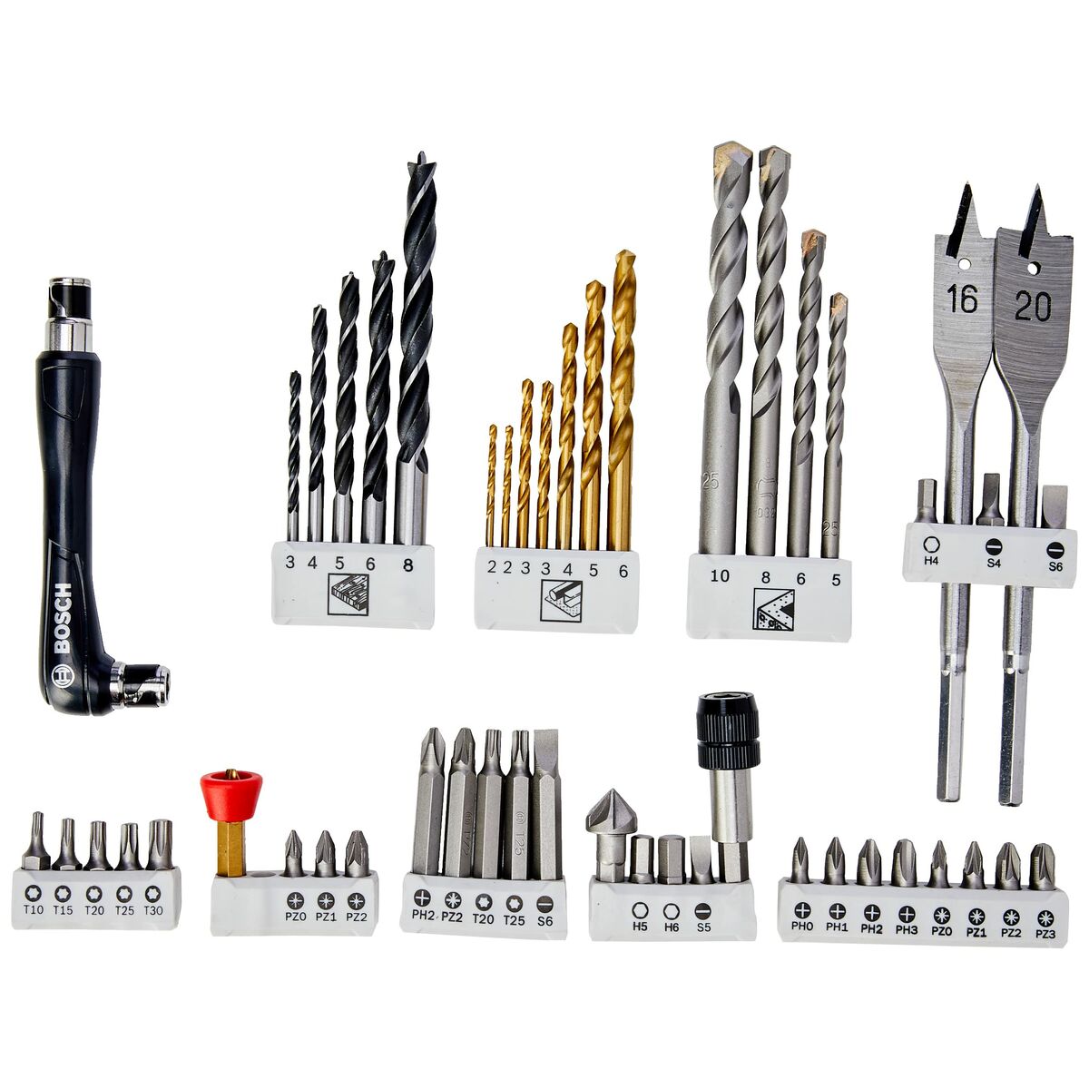 Drill bits and tits set BOSCH 49 Delar - 4