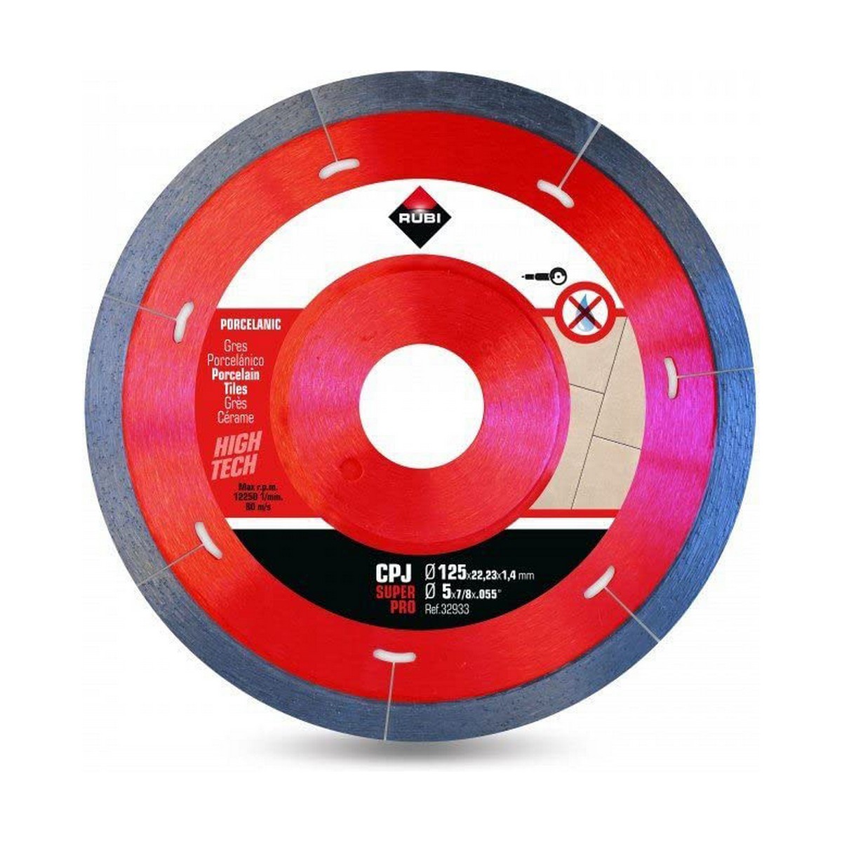 Diamantskärskiva Rubi superpro r32933  125 mm - 2