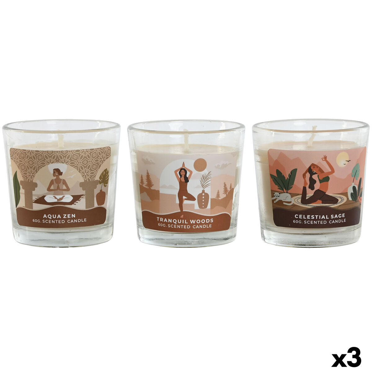 Doftljus Home ESPRIT Urban 60 g (3 antal) - 4