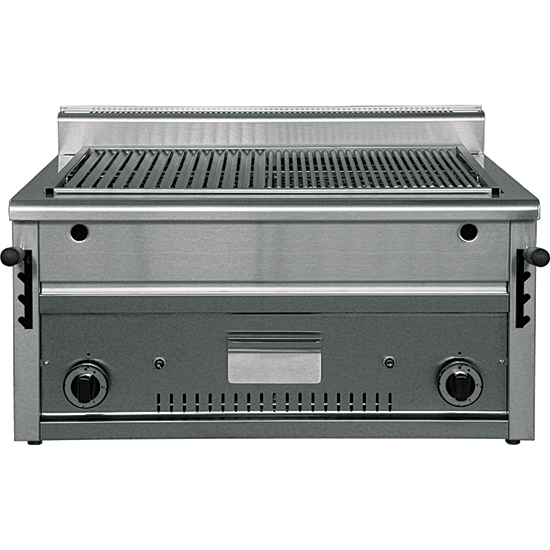 Lava sten grill, gas, bordsskiva, 2 zoner