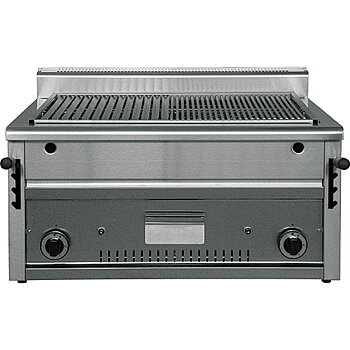 Lava sten grill, gas, bordsskiva, 2 zoner