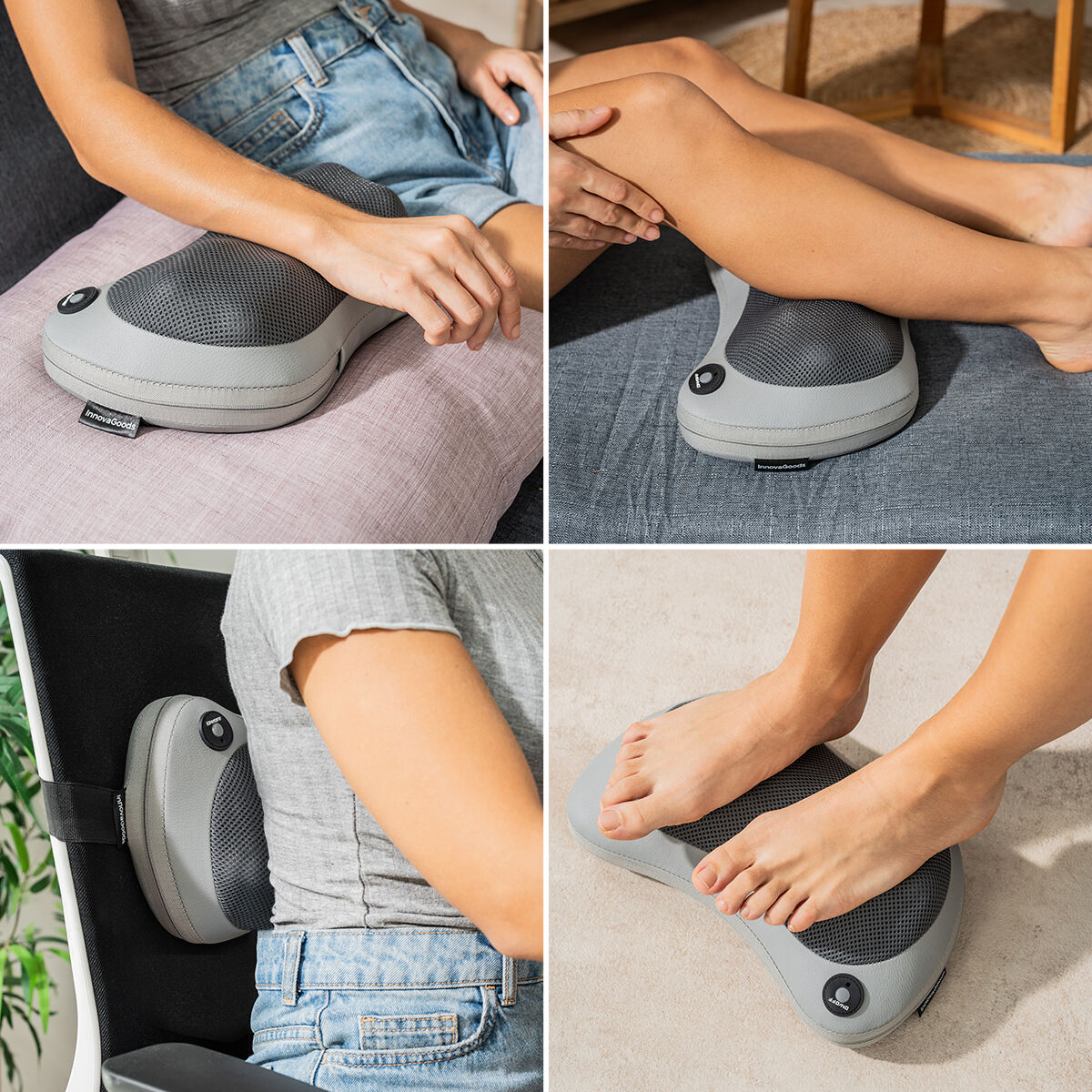 Kompakt Laddningsbar Shiatsu-massageapparat Kompatsu InnovaGoods - 6