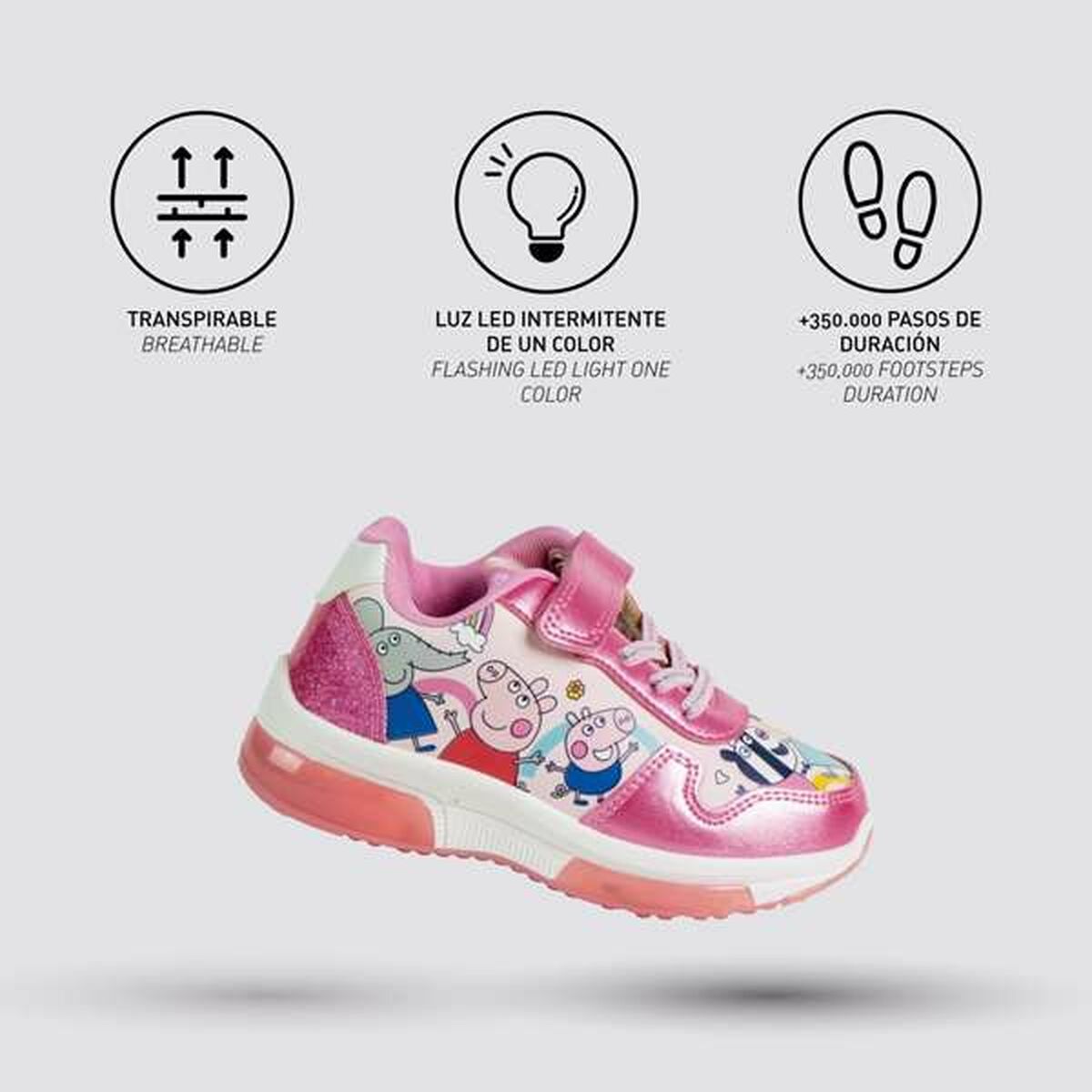 Sportskor för barn Peppa Pig Rosa - 4