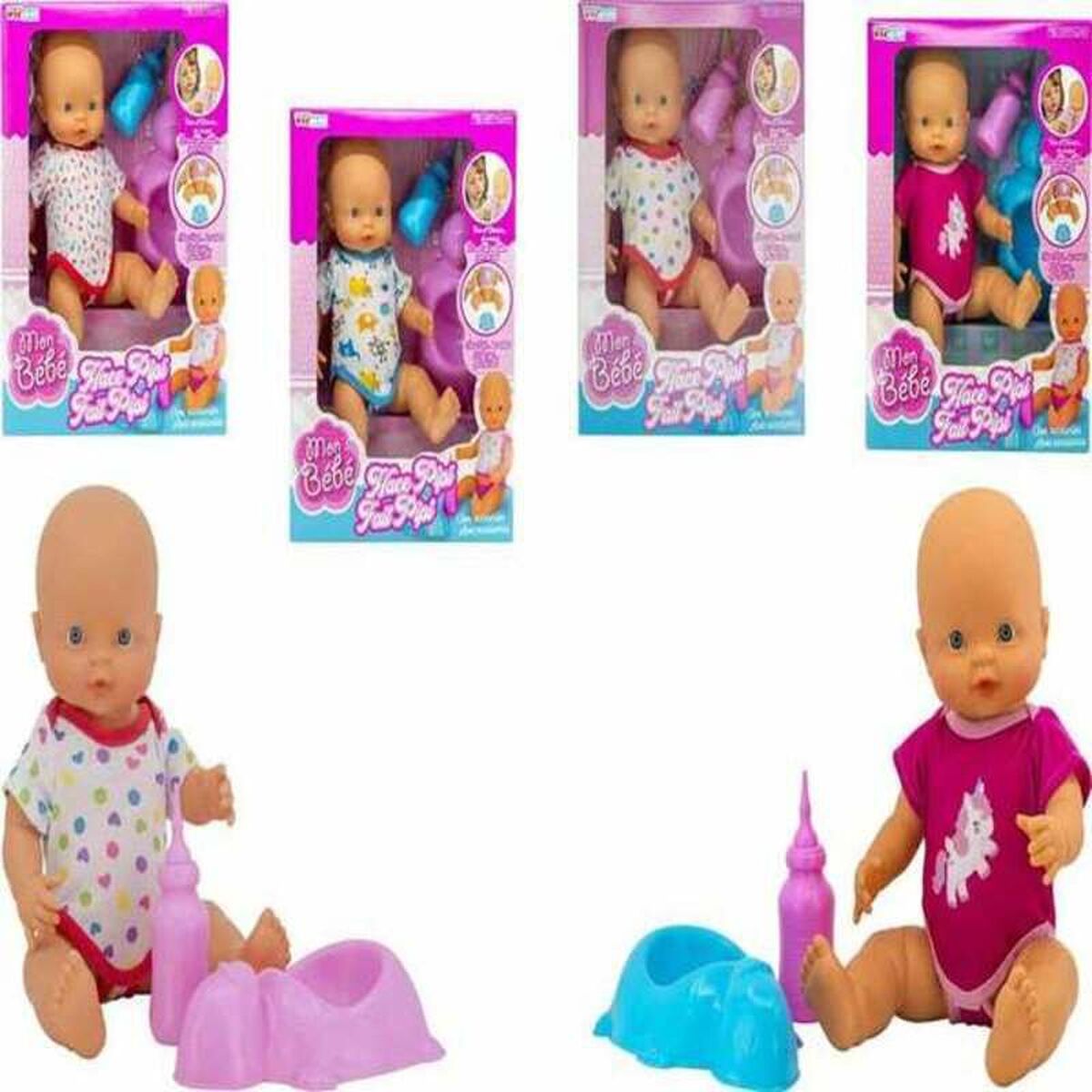Babydocka med tillbehör 200 Plast PVC (40 cm) - 2