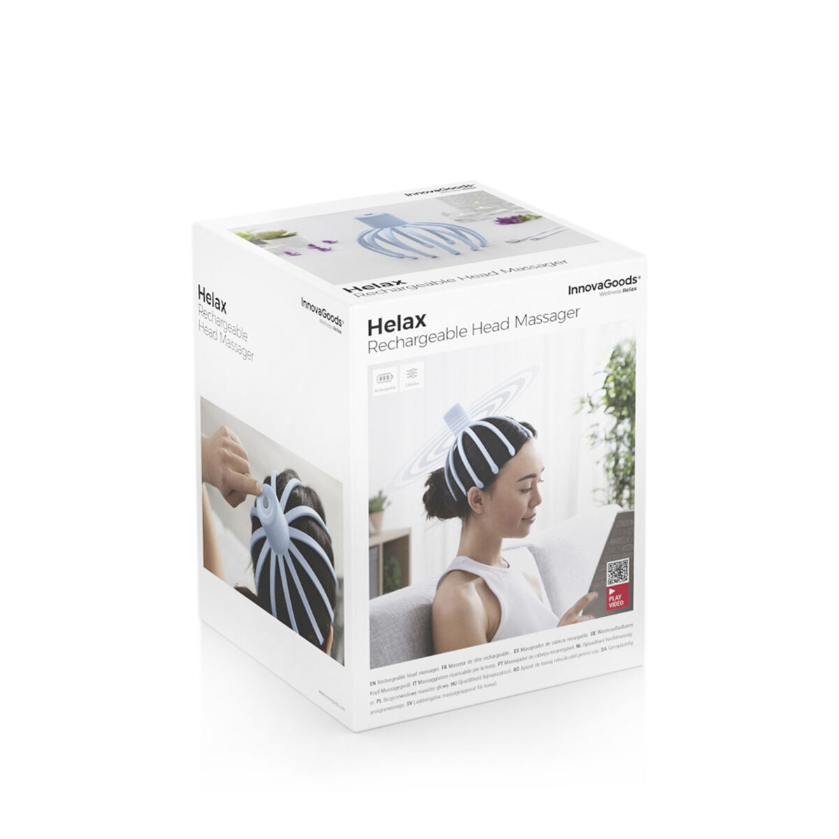 Massager med omladdningsbart huvud Helax InnovaGoods - 14
