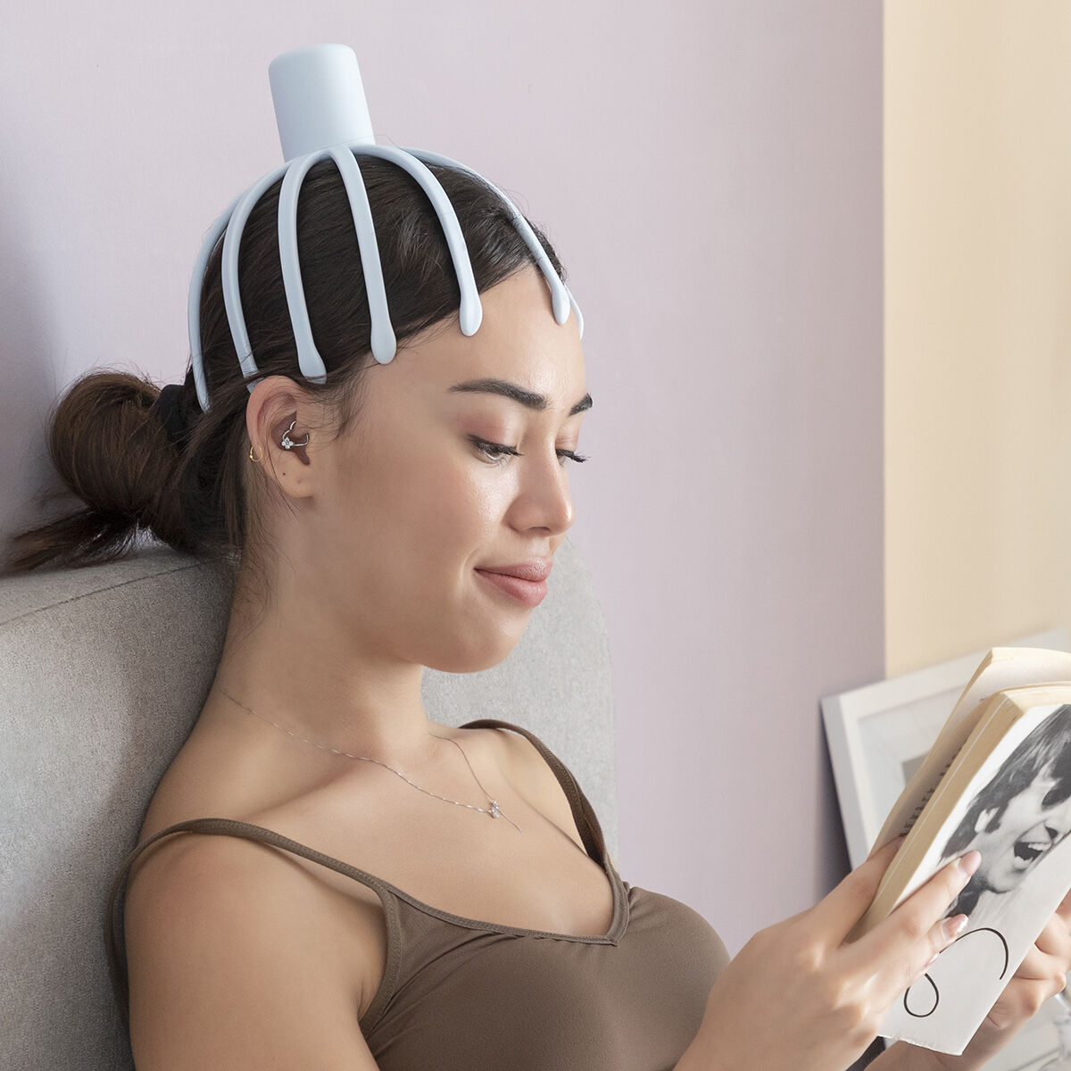 Massager med omladdningsbart huvud Helax InnovaGoods - 33